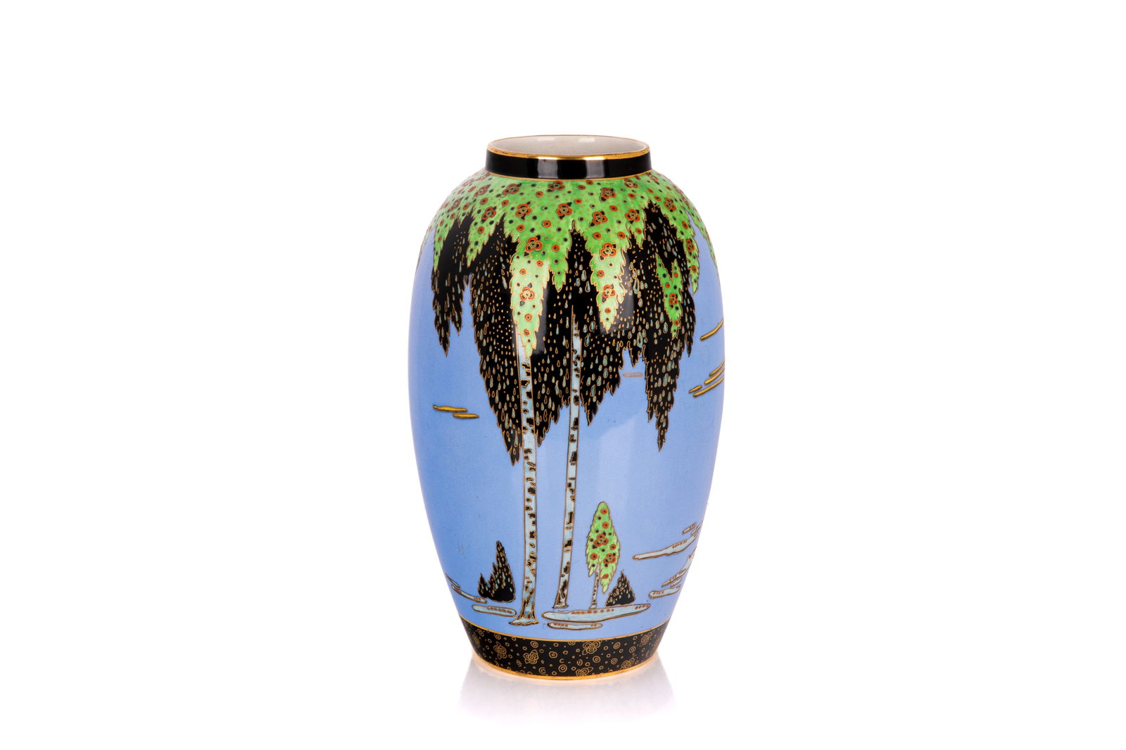 ART DECO ENGLISH CARLTON WARE POTTERY VASE (1 of 4)