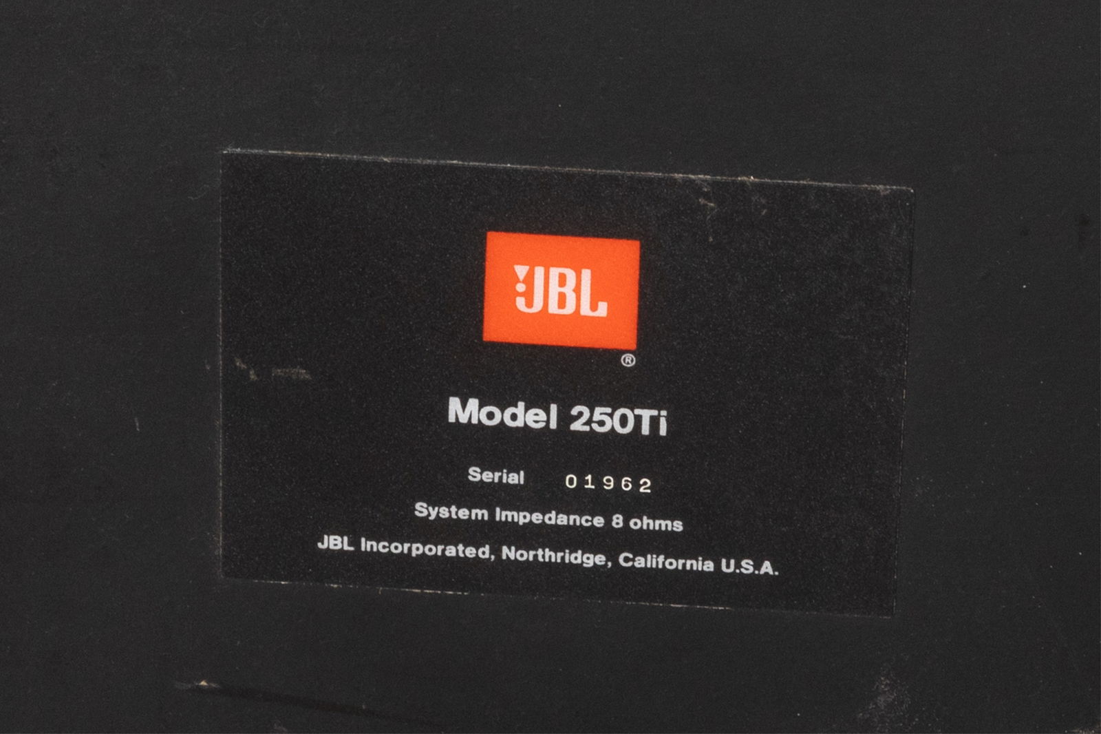 PAIR OF VINTAGE JBL 250Ti FLOOR SPEAKERS - 6