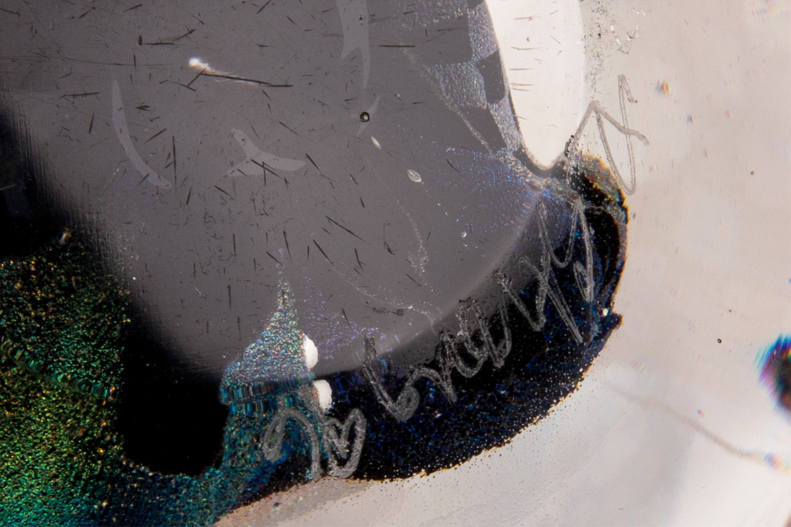 FIVE GLASS PAPERWEIGHTS - 3