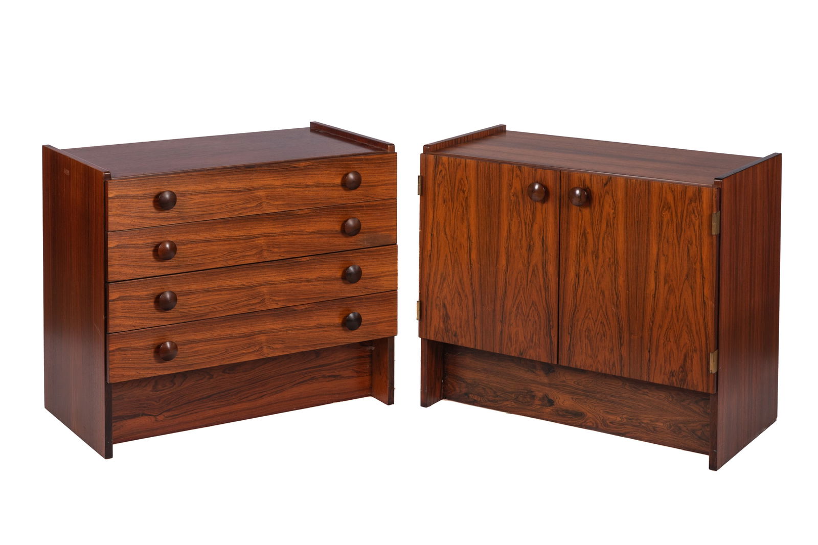 NEAR PAIR MID C SCANDINAVIAN ROSEWOOD CABINETS (1 of 6)