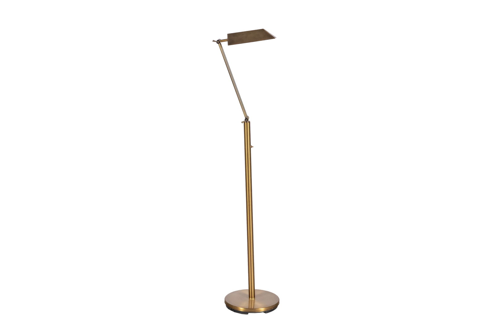 VINTAGE BRUSHED BRASS FLOOR LAMP (1 of 2)