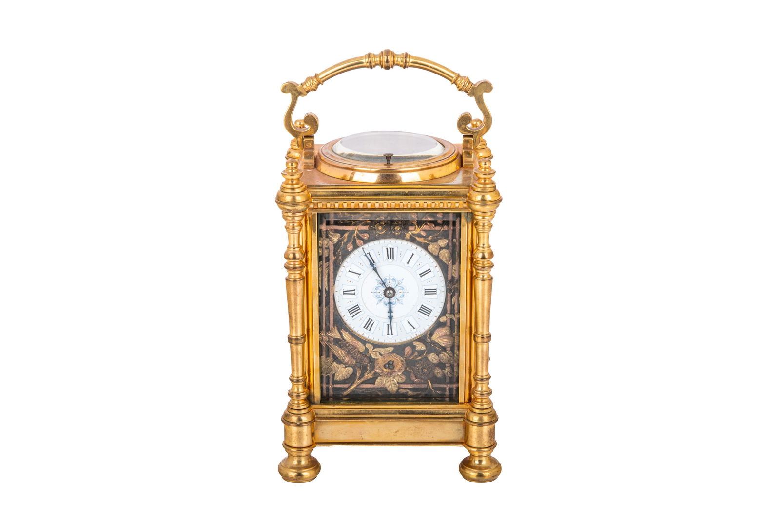 19th C. GILT BRONZE REPEATER CARRIAGE CLOCK (1 of 7)