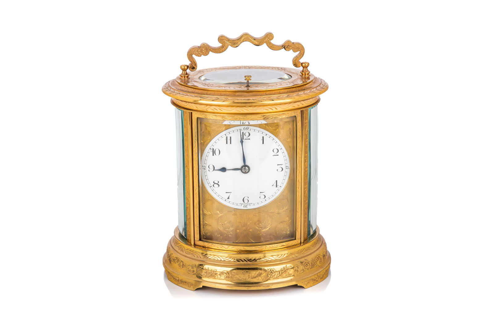 FRENCH BRONZE REPEATER CARRIAGE CLOCK (1 of 7)