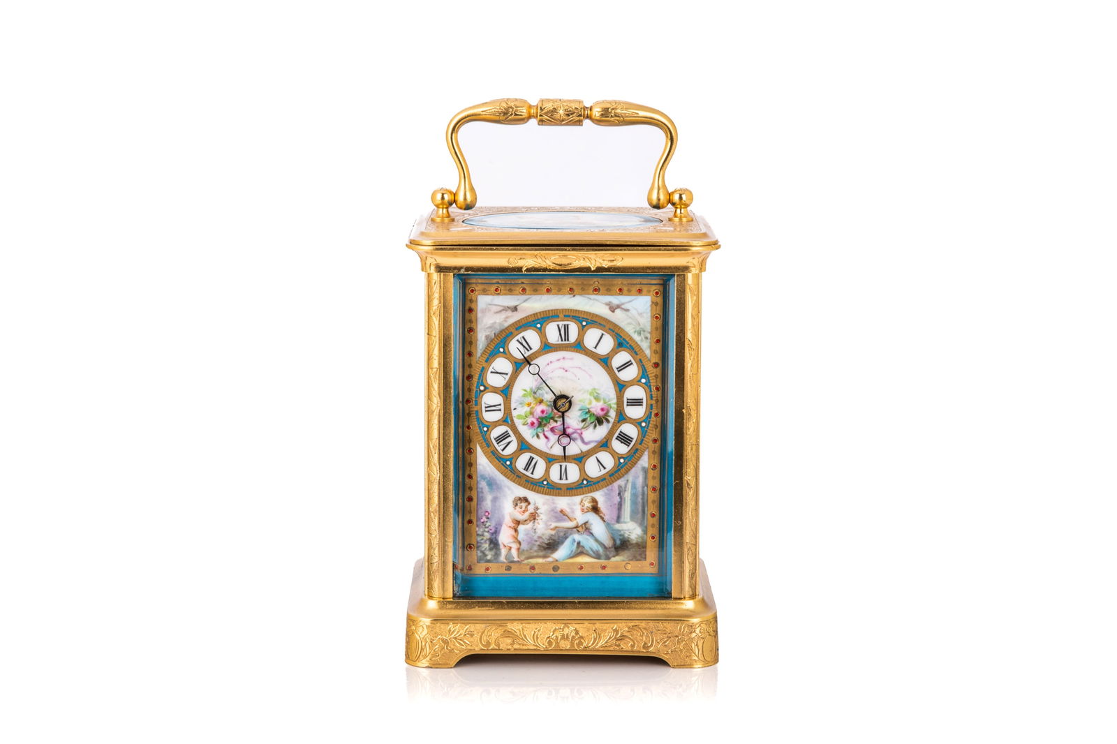 19th C. FRENCH BRONZE CARRIAGE CLOCK (1 of 9)