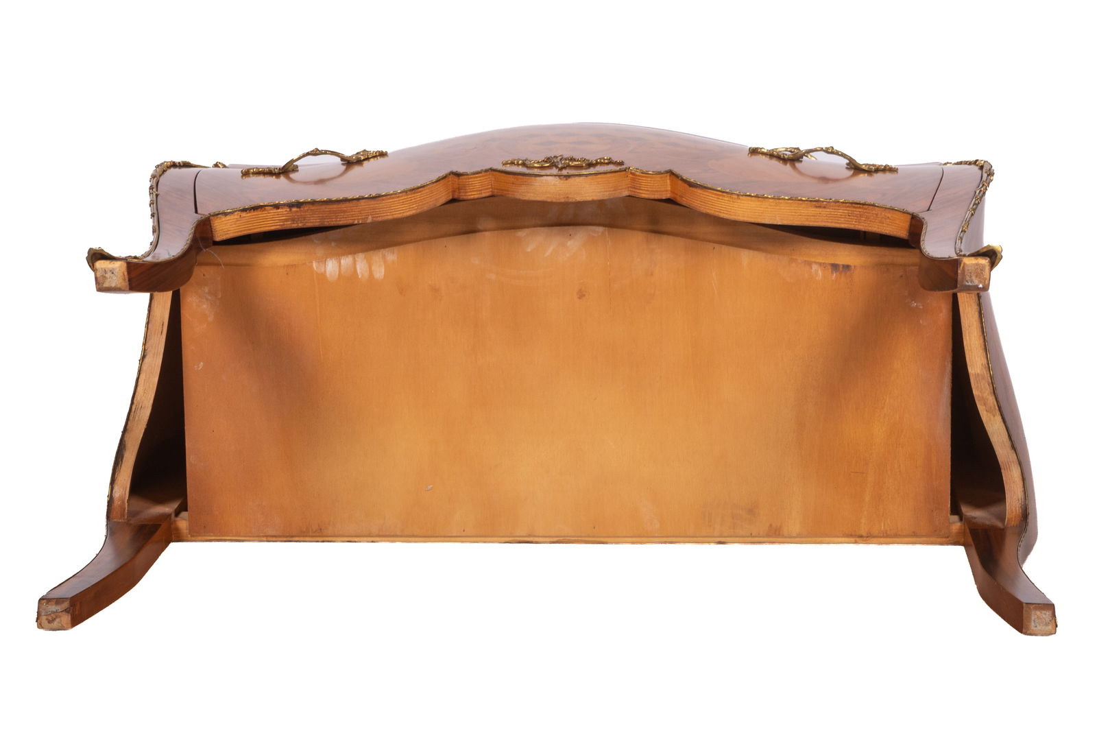 TWO-DRAWER BOMBE COMMODE WITH MARBLE TOP - 7