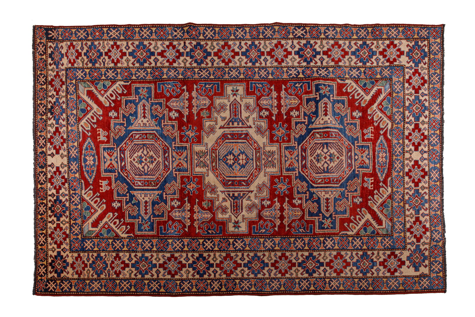 SEMI ANTIQUE KAZAK RUG (1 of 2)