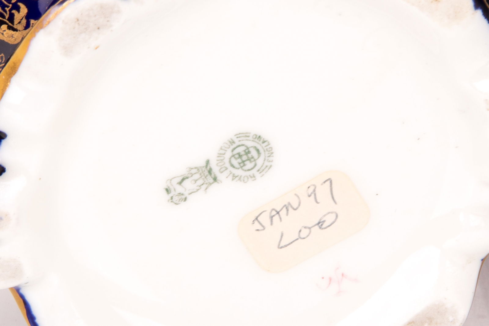 THREE DOULTON BURSLEM BLUE IRIS PATTERN VASES - 4