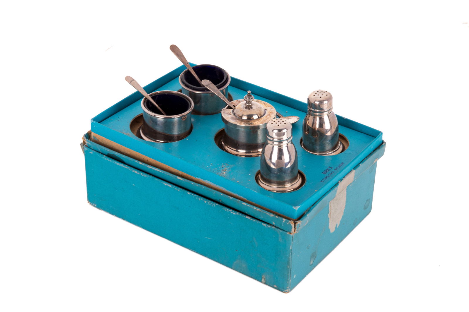 FIVE PC BIRKS SILVER CONDIMENT SET - 2