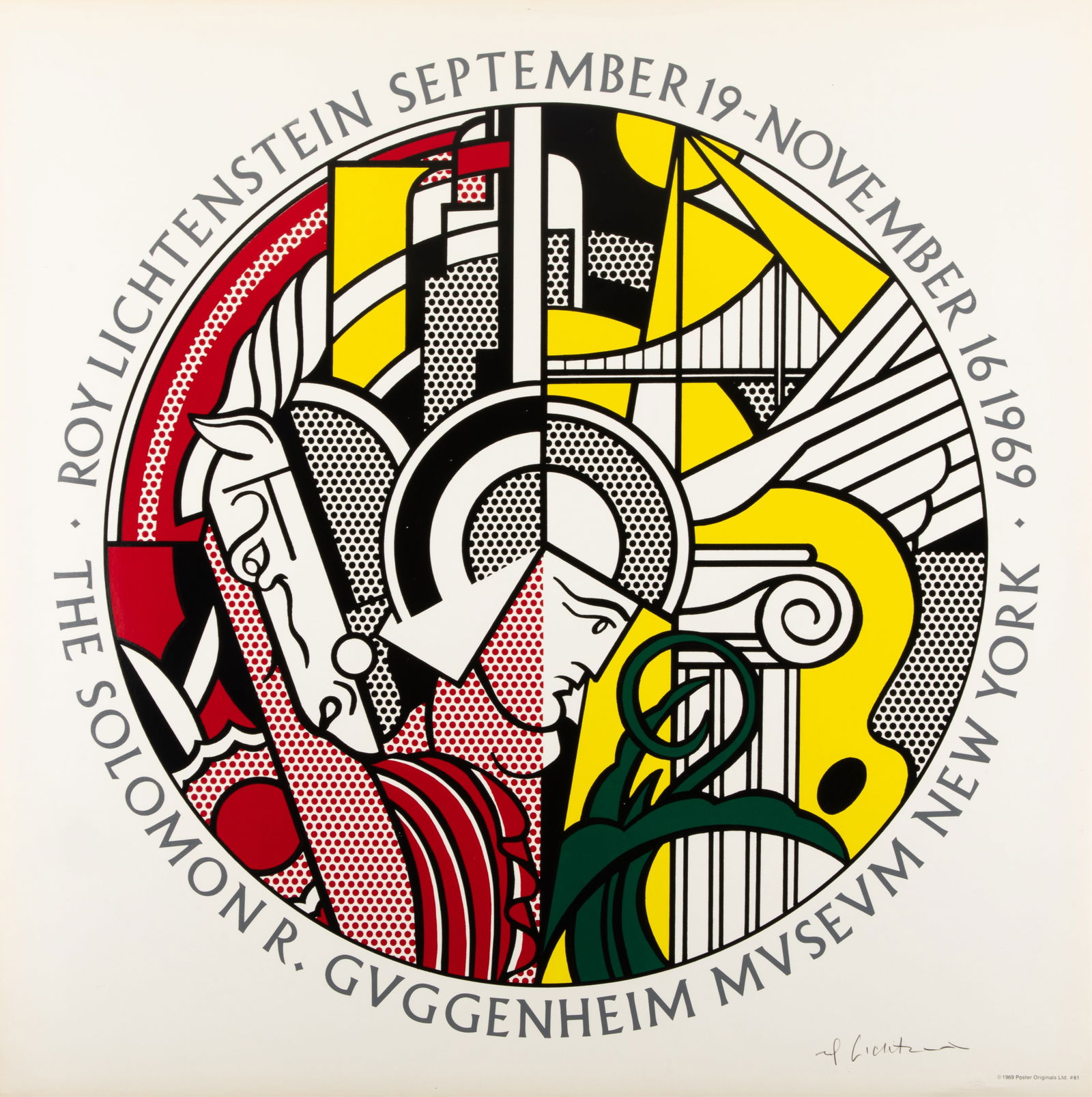 ROY LICHTENSTEIN SIGNED POSTER PRINT - 2