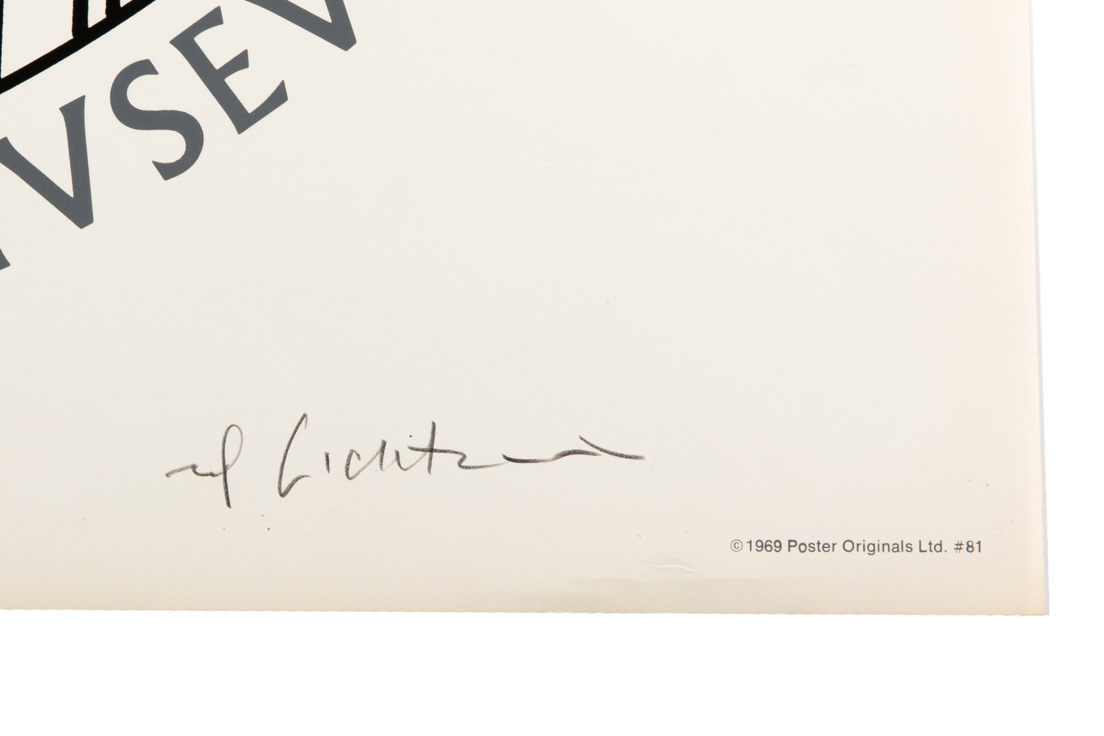 ROY LICHTENSTEIN SIGNED POSTER PRINT - 3