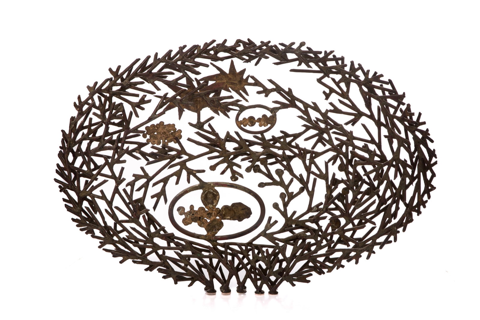 RICHARD E. FILIPOWSKI (Polish-Canadian 1923-2008): Untitled Abstract Sculpture Bronze, Circa 1960 H 19 1/2 x W 29 1/2in Unsigned From the Estate of Barbara Phillips, New York and Ontario, Canada. Sister and advocate of the artist.