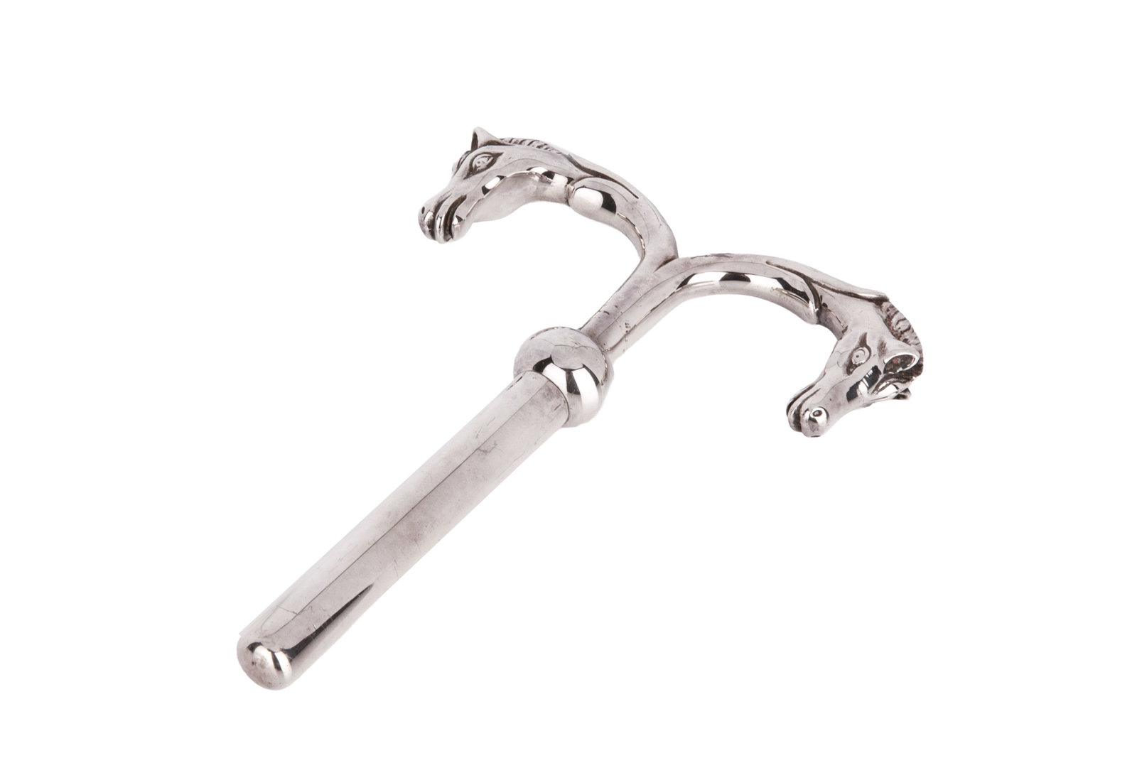 HERMES SILVER PLATED HORSE HEAD CORKSCREW (1 of 3)