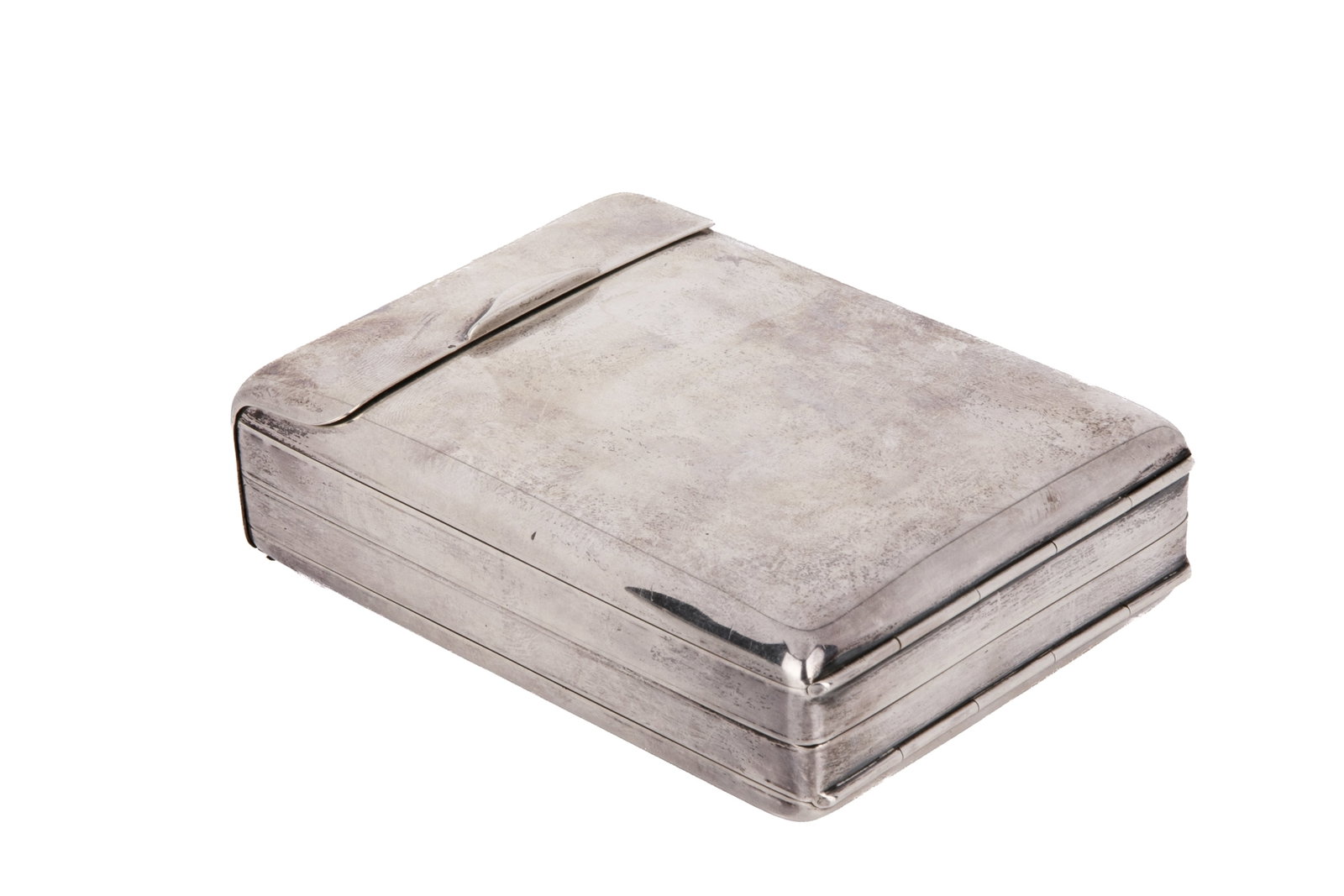 AMERICAN SILVER FOLDING CIGARETTE CASE 396g (1 of 5)