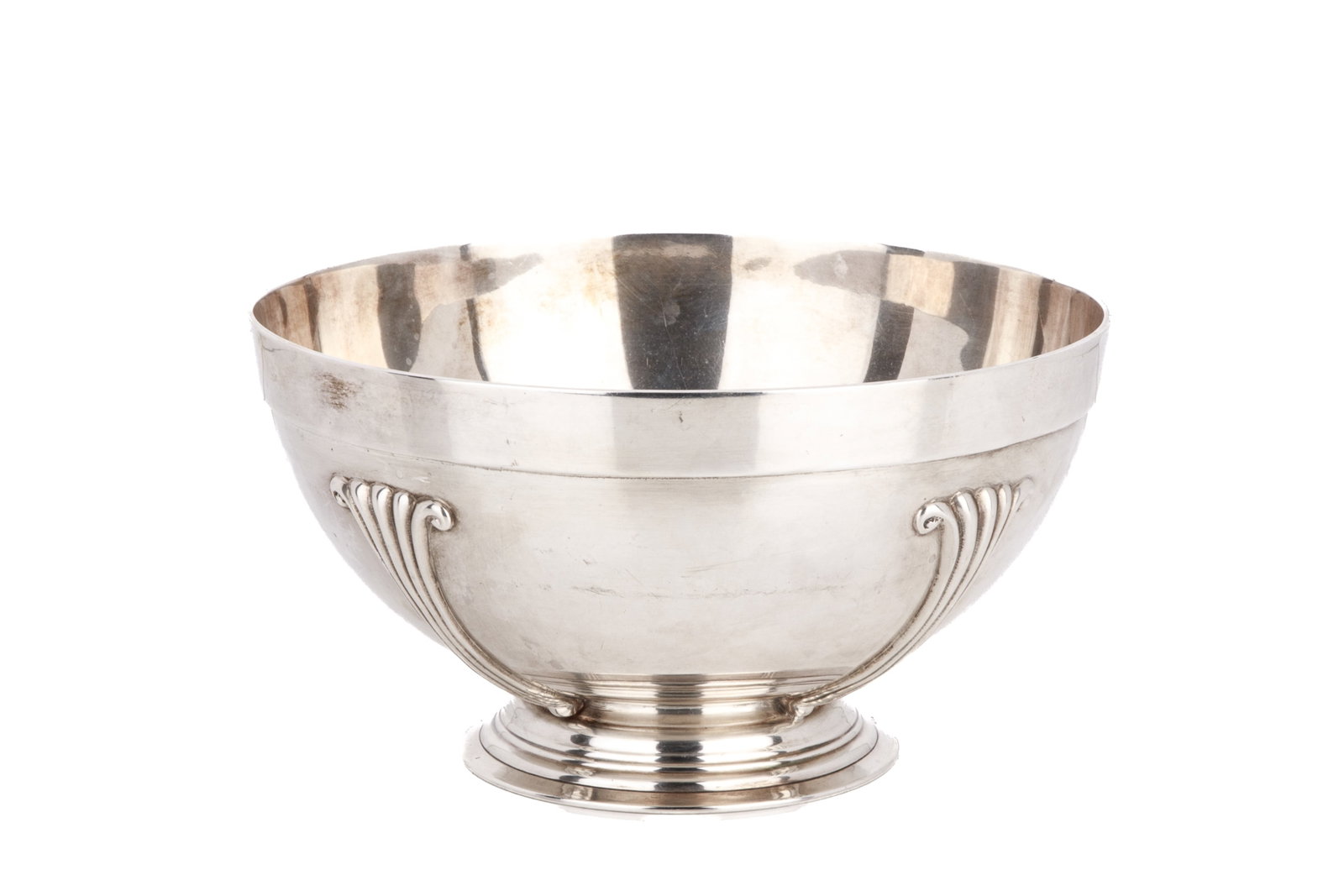 ARTS & CRAFTS ENGLISH SILVER ROSE BOWL, 765g (1 of 3)