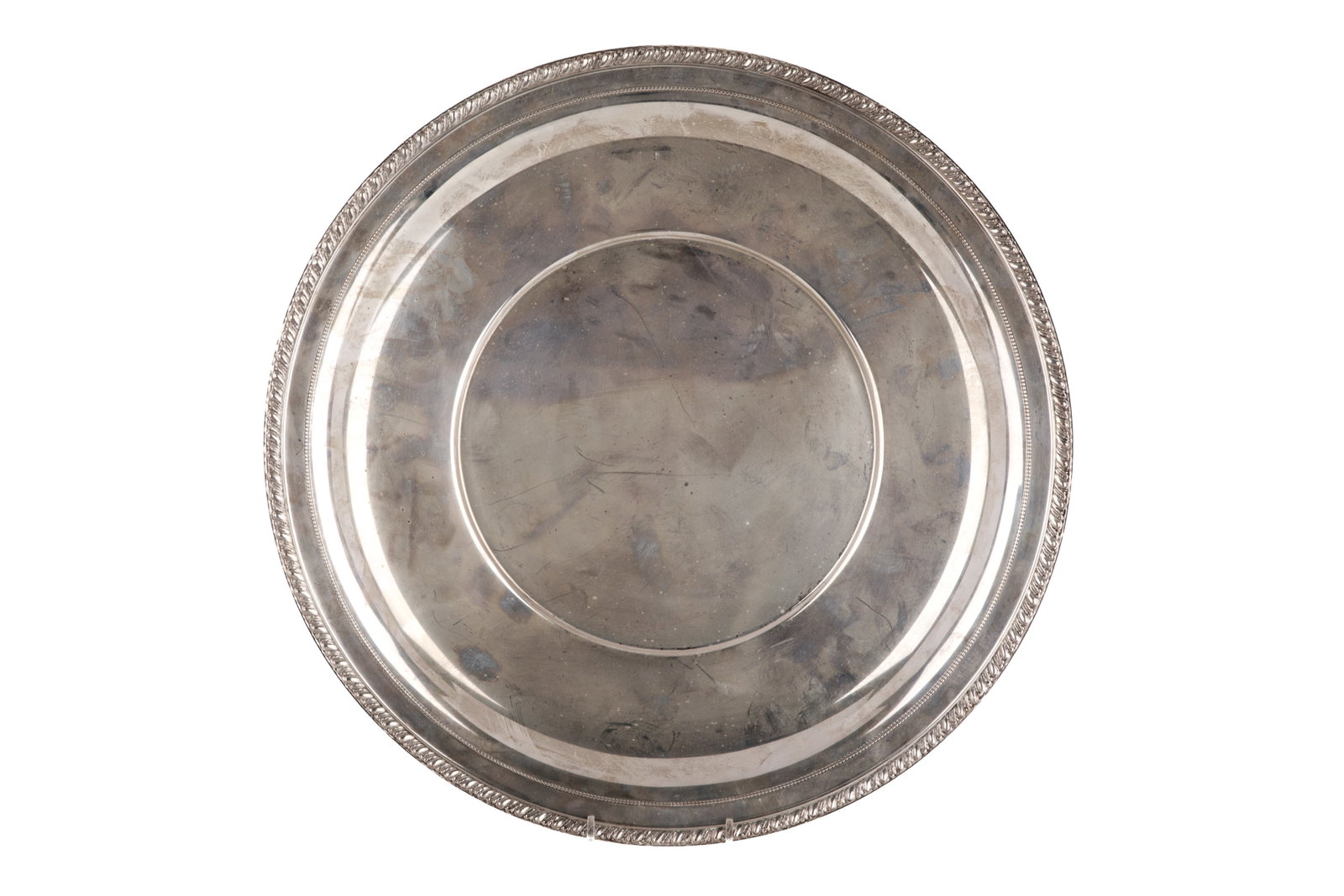 CASED AMERICAN SILVER SALVER 865 g. (1 of 2)