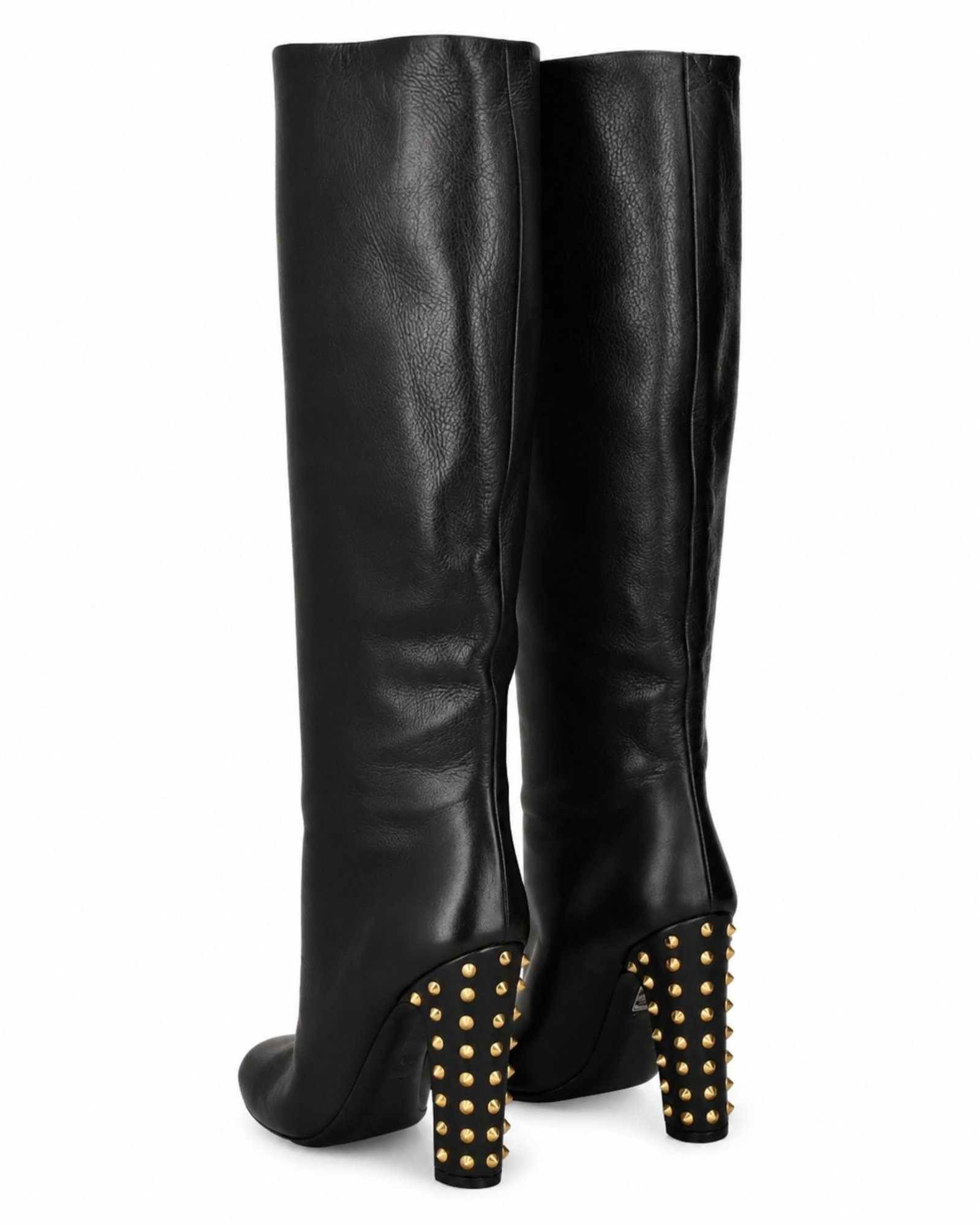 GUCCI BLACK STUDDED SPIKES KNEE HIGH BOOTS (1 of 1)