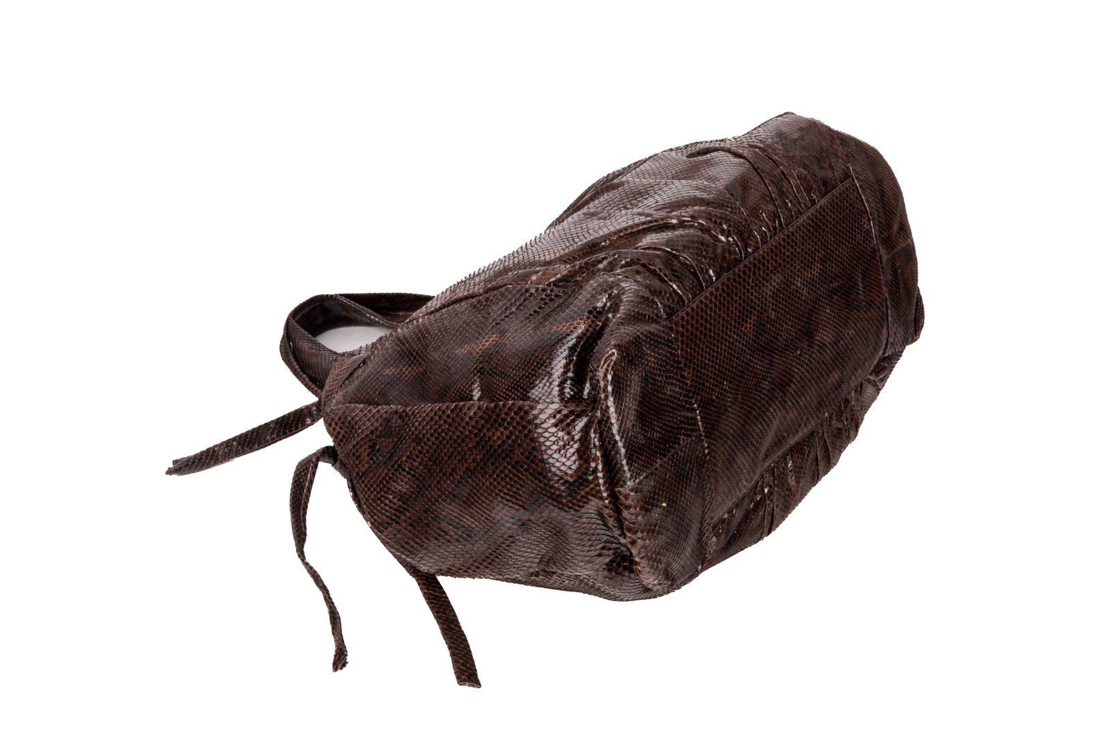 GUCCI BROWN PYTHON LEATHER HYSTERIA TOTE BAG - 5