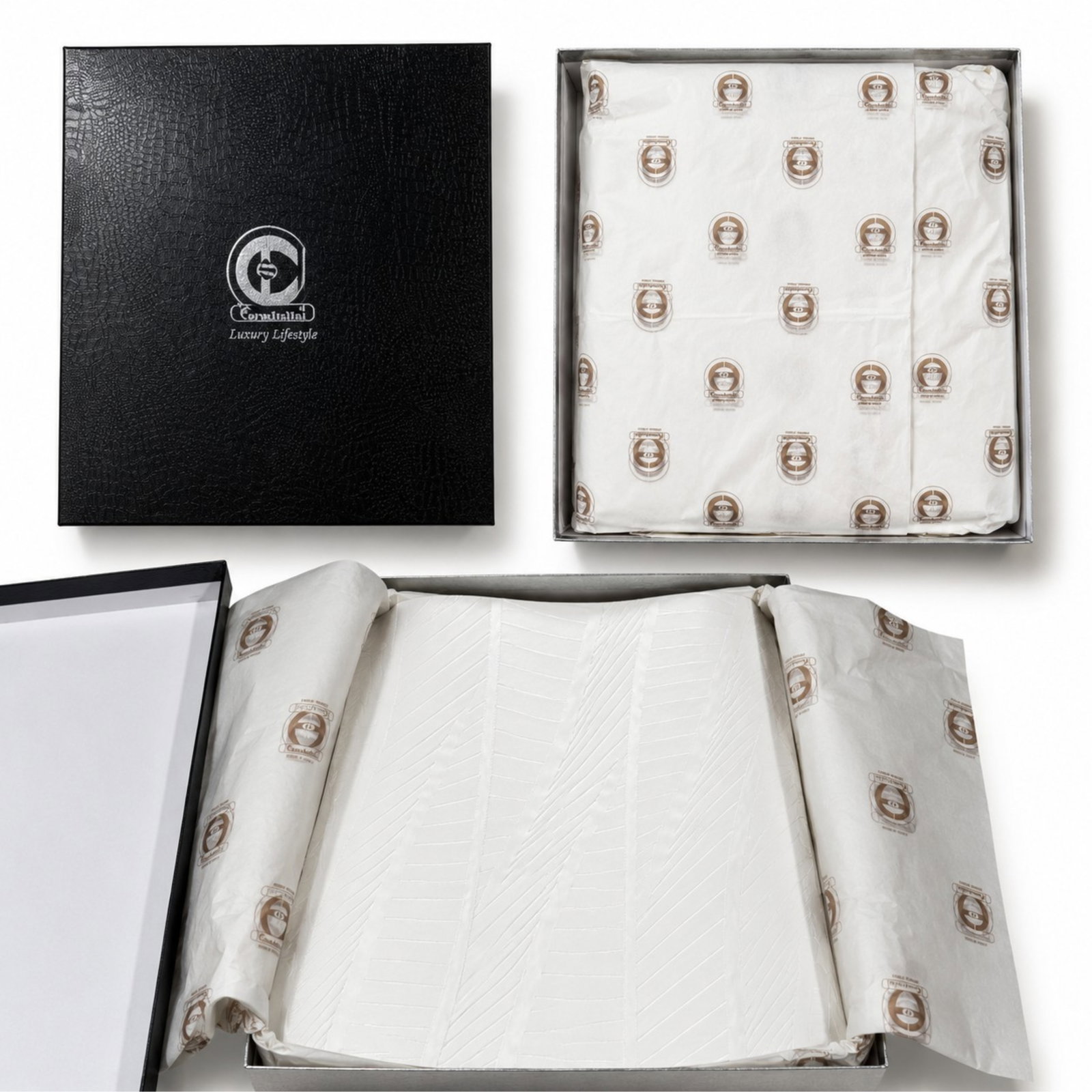 FIVE BOXES OF FORMITALIA LUXURY LIFESTYLE SHEETS (1 of 2)