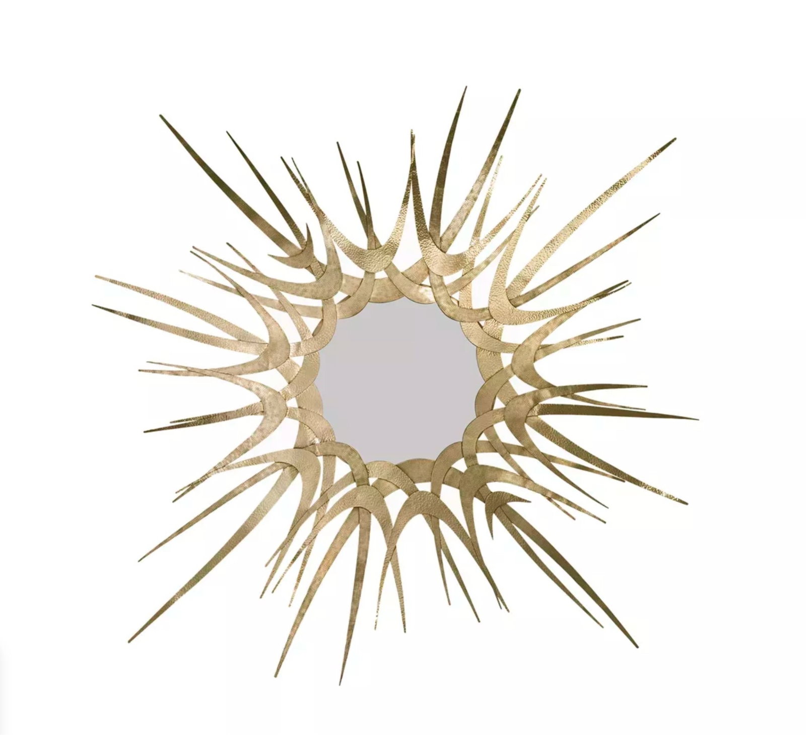 KOKET GILT GOLD METAL SUNBURST MIRROR (1 of 1)