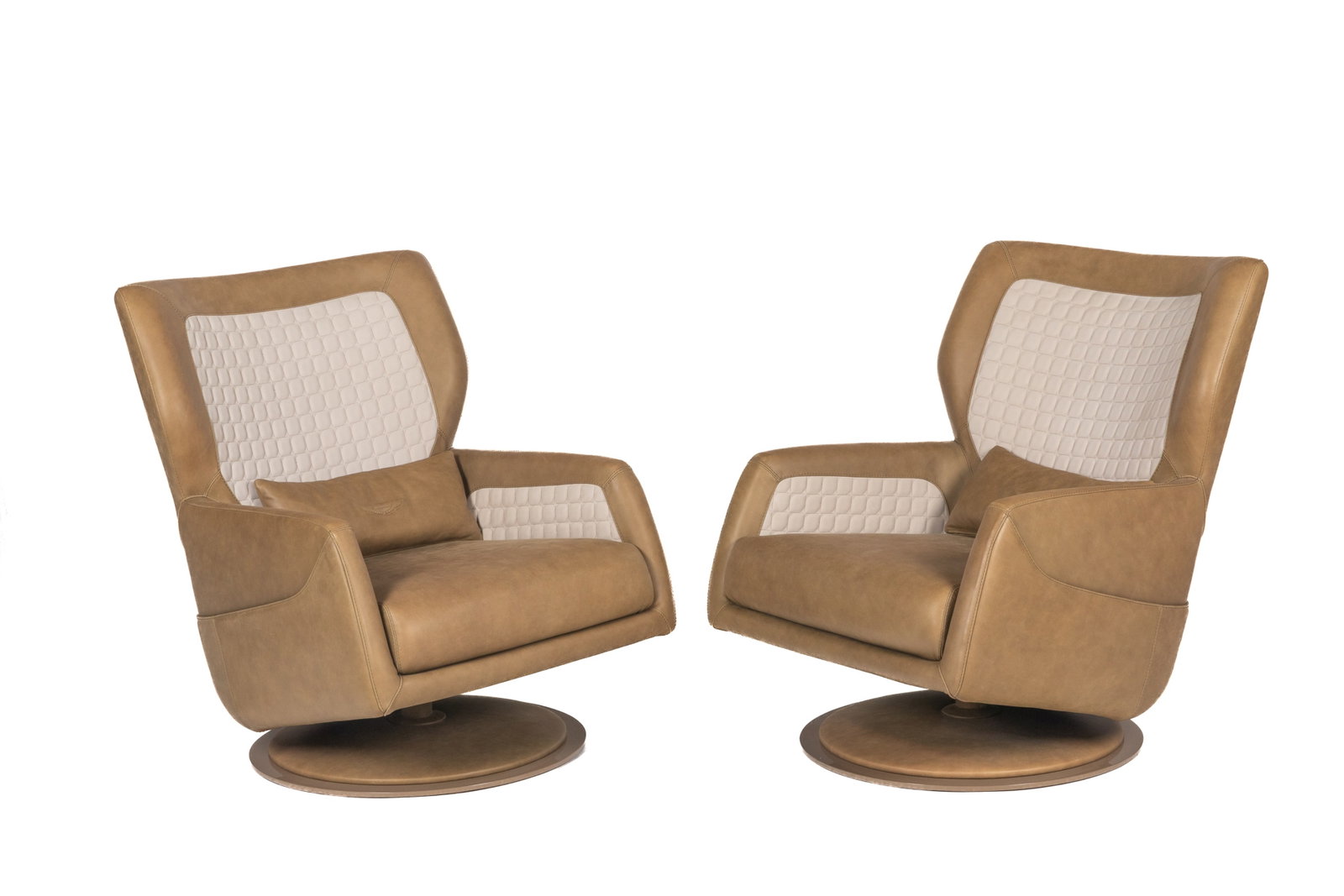PAIR OF ASTON MARTIN V152 SWIVEL LOUNGE CHAIRS (1 of 4)