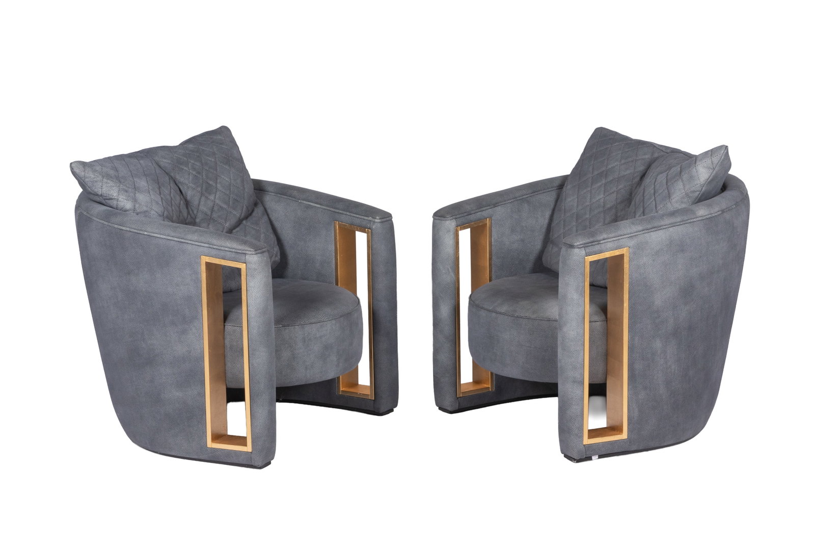 PAIR OF FORMITALIA RACHELE ARMCHAIRS: H. 30" x W. 34" x D. 36"