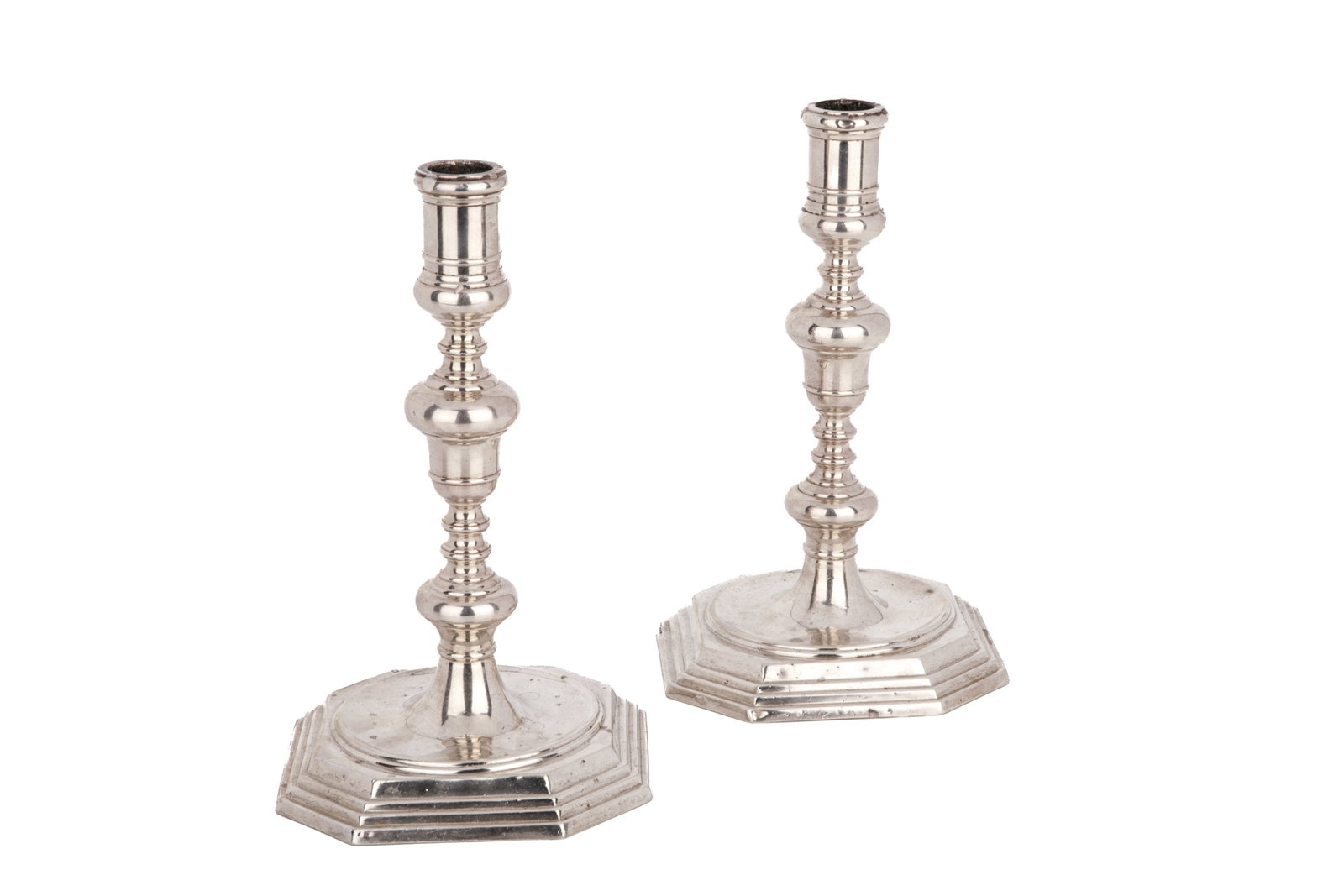 BIRKS STERLING QUEEN ANNE STYLE CANDLESTICKS 1975g (1 of 3)