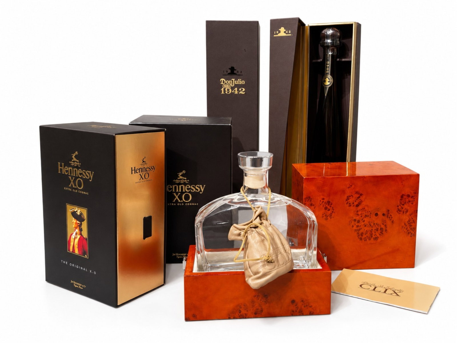 FIVE BOTTLES OF COGNAC, TEQUILA & VODKA (1 of 1)