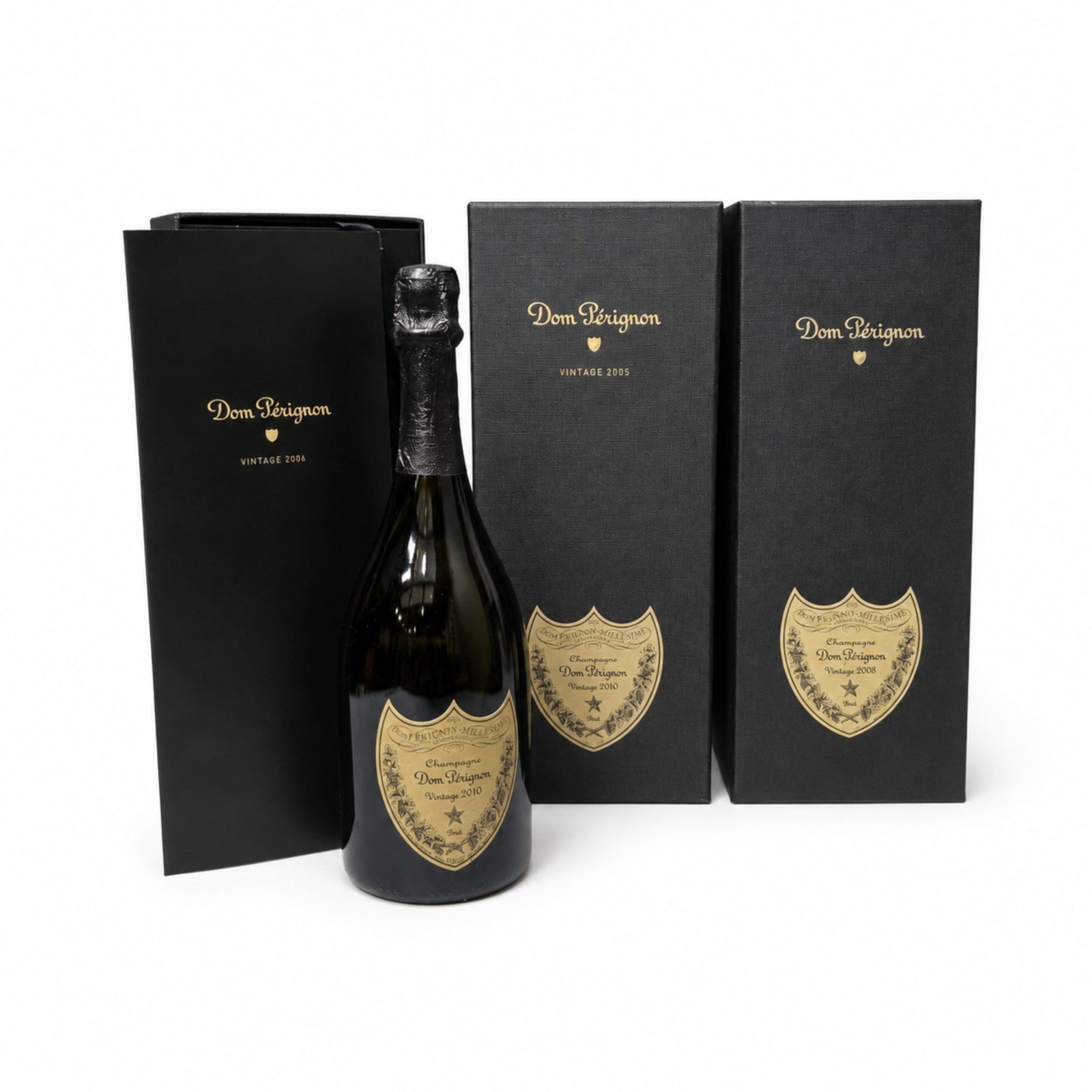 FOUR BOTTLES OF VINTAGE DOM PERIGNON CHAMPAGNE (1 of 1)