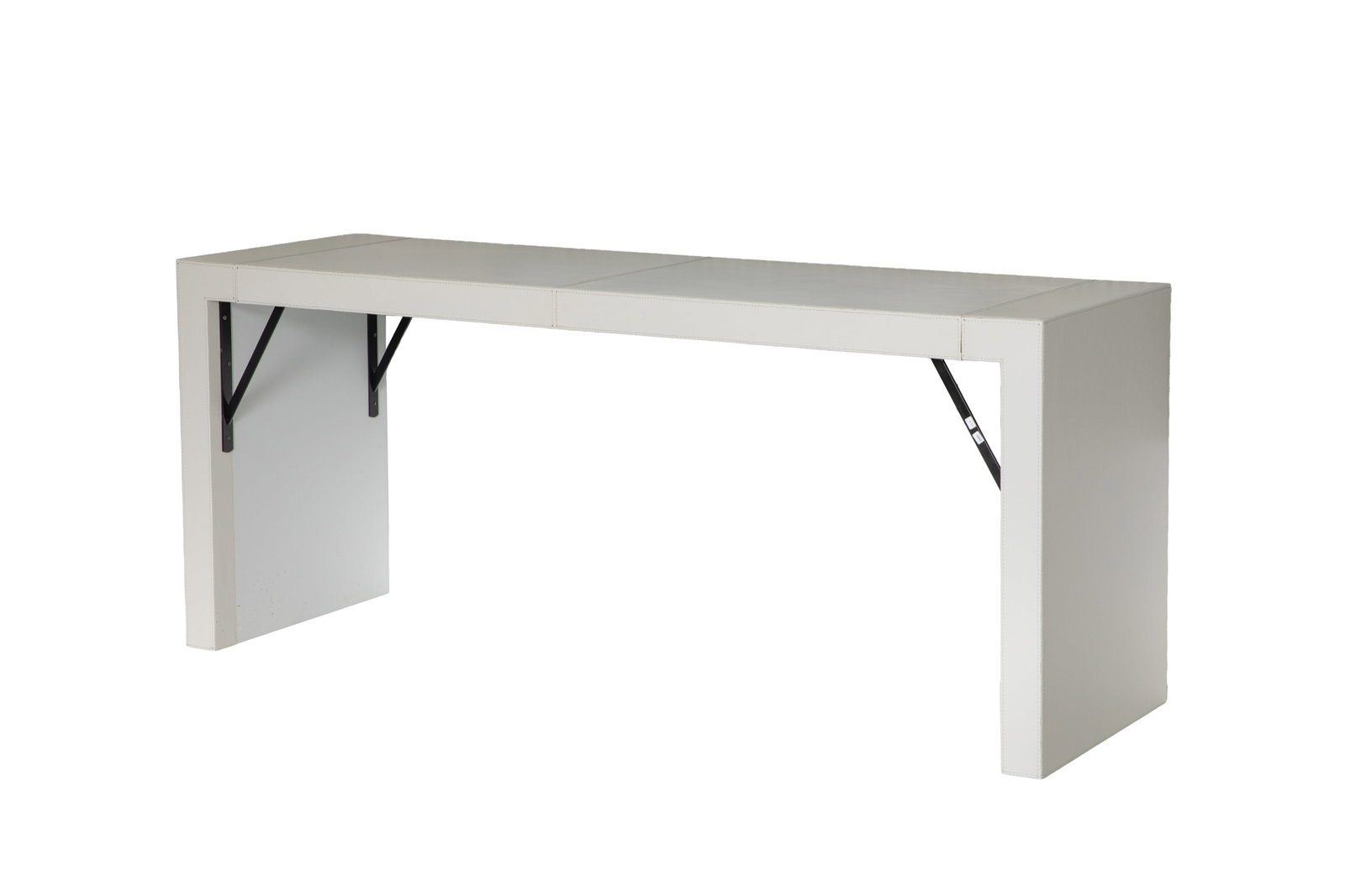 FORMITALIA LEATHER CONSOLE TABLE (1 of 2)
