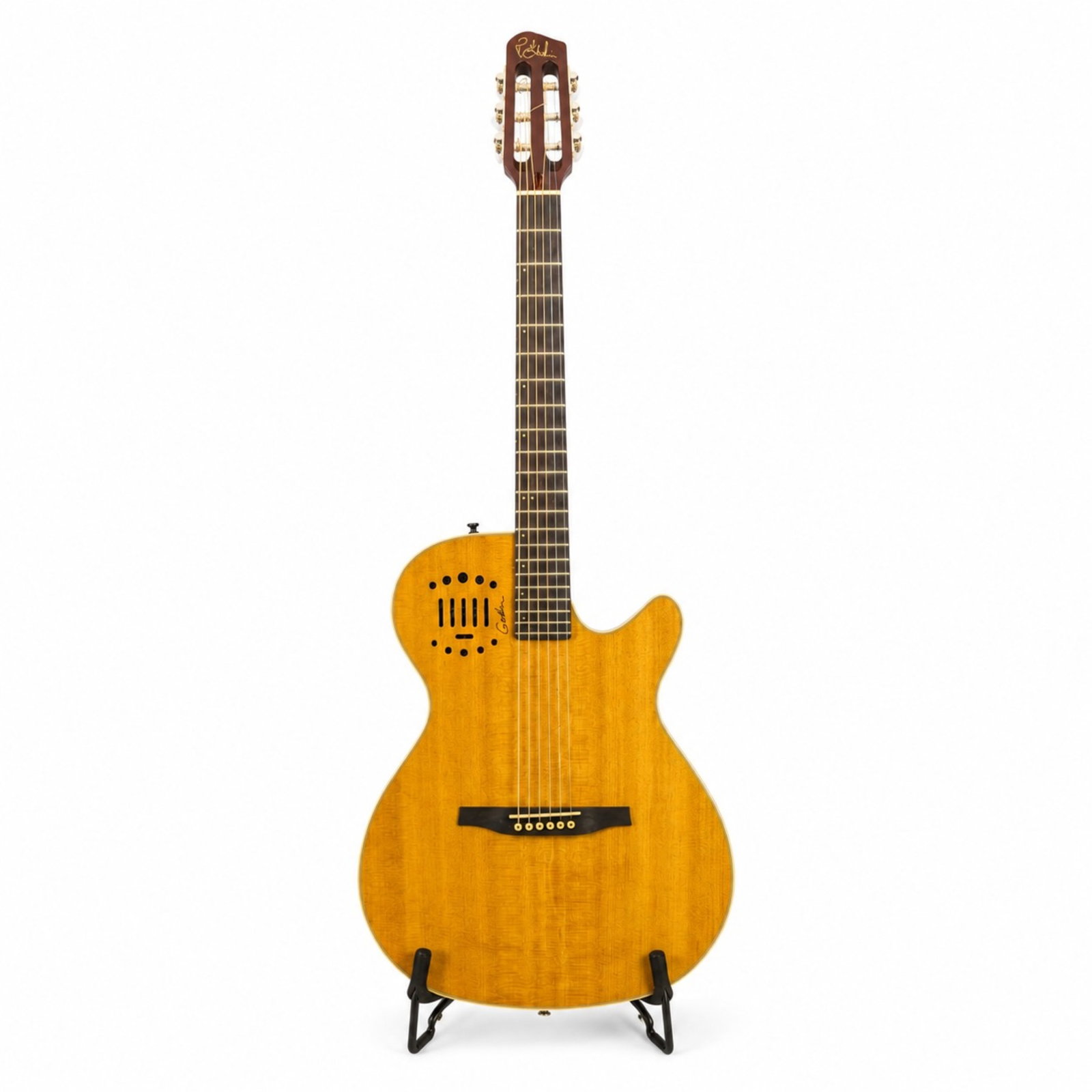 MYLES GOODWYN'S GODIN MULTIAC SPECTRUM SA GUITAR: Serial number 9214183. Natural finish. Provenance: Estate of Myles Goodwyn (lead vocalist, guitarist, and principal songwriter for April Wine) Excellent, like new.