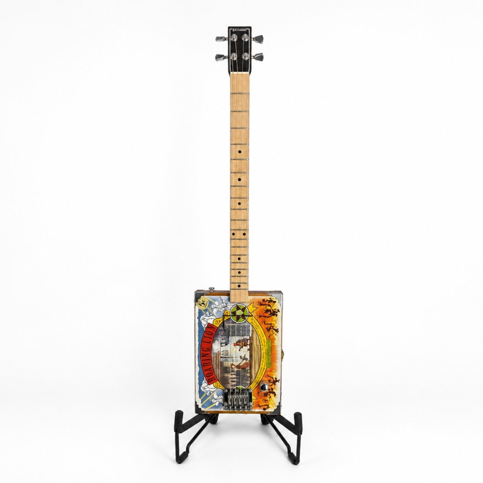MYLES GOODWYN'S DB CUSTOM 4 STR. CIGAR BOX GUITAR (1 of 3)