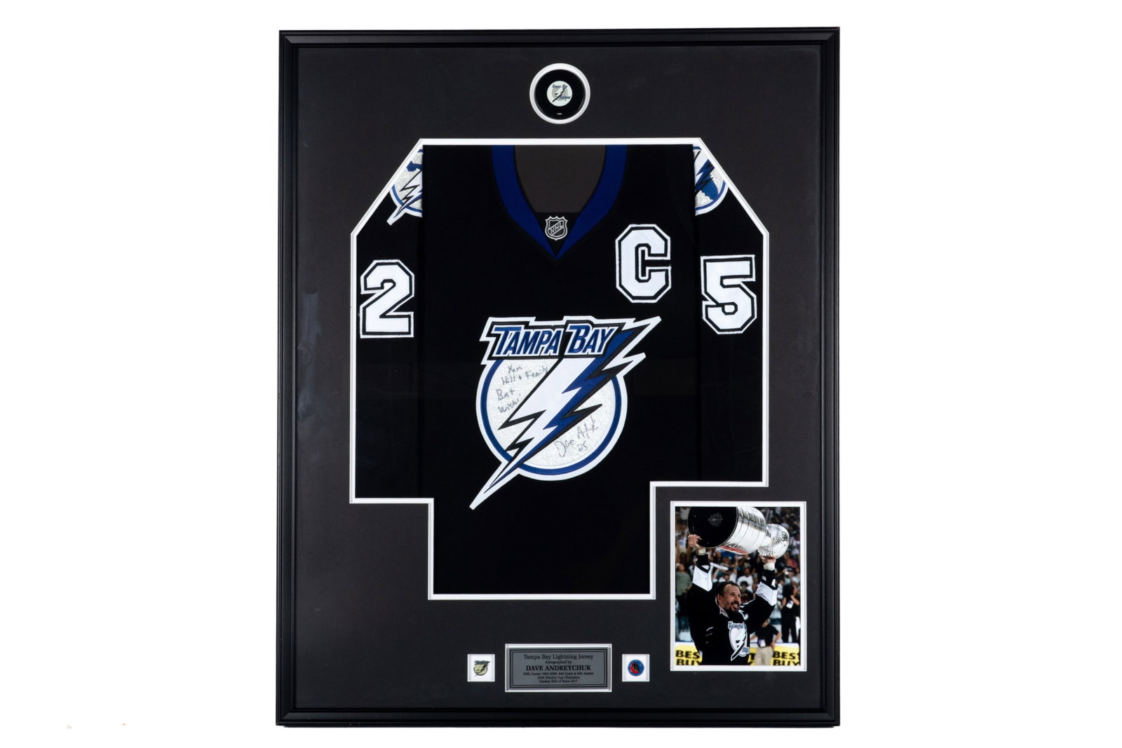 DAVE ANDREYCHUCK NHL TAMPA BAY SIGNED JERSET (1 of 2)