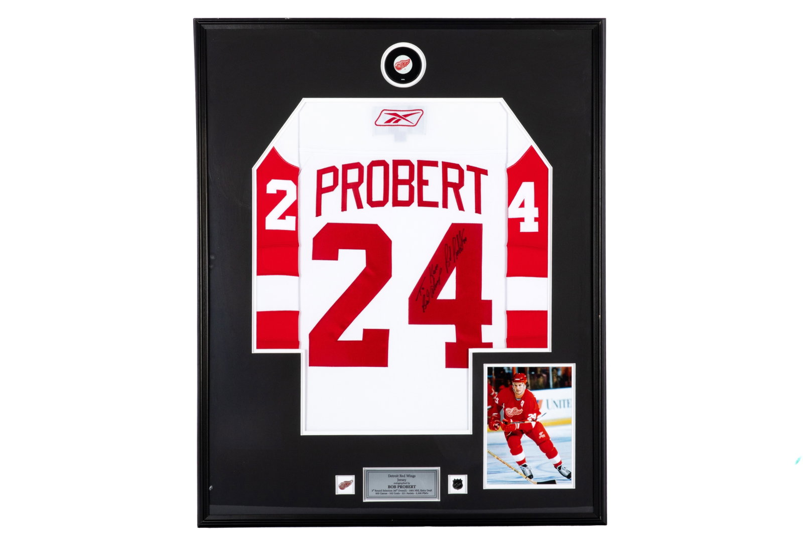 BOB PROBERT RED WINGS AUTOGRAPHED JERSEY (1 of 2)