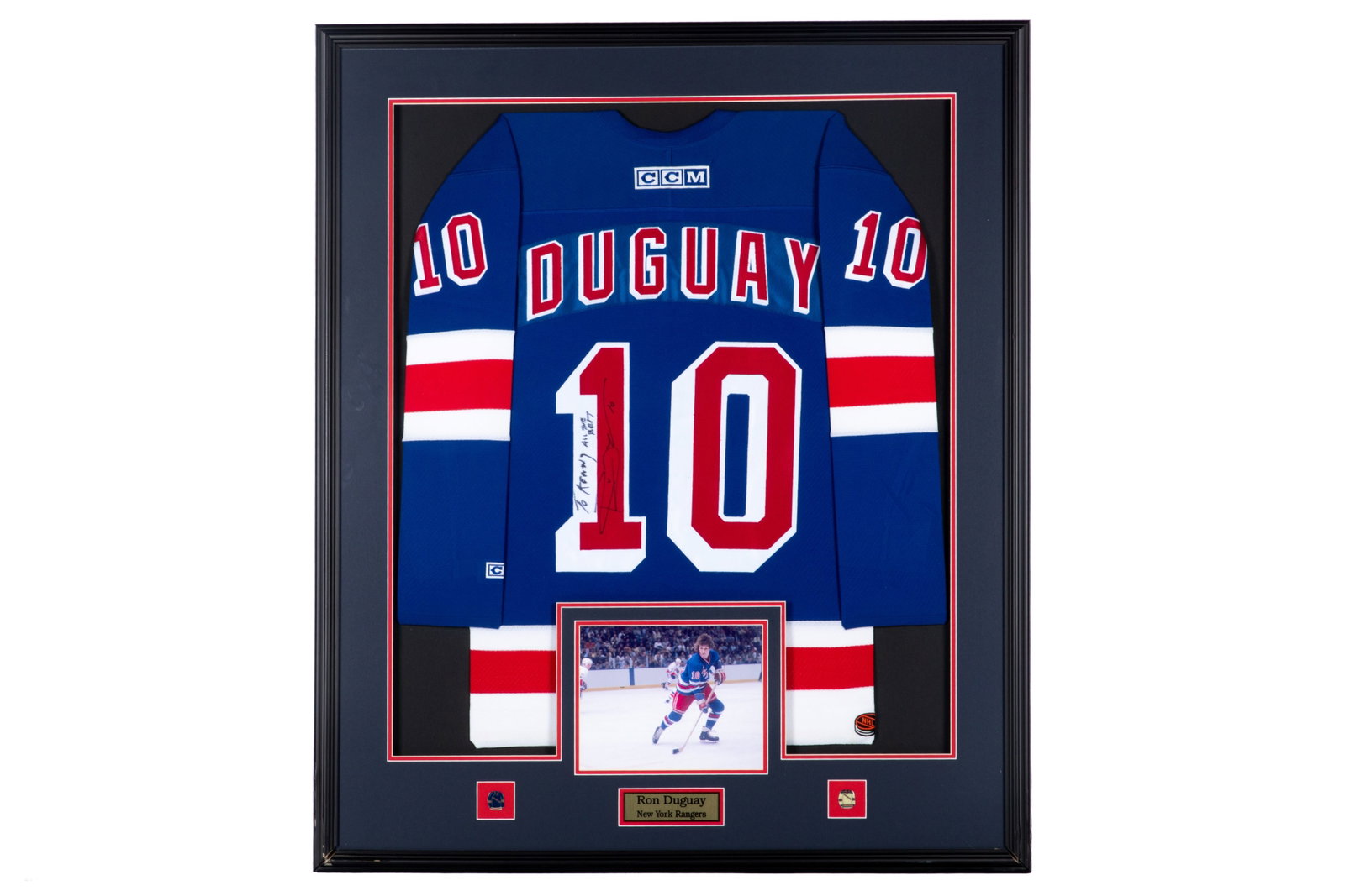 RON DUGUAY SIGNED NEW YORK RANGERS JERSEY (1 of 2)