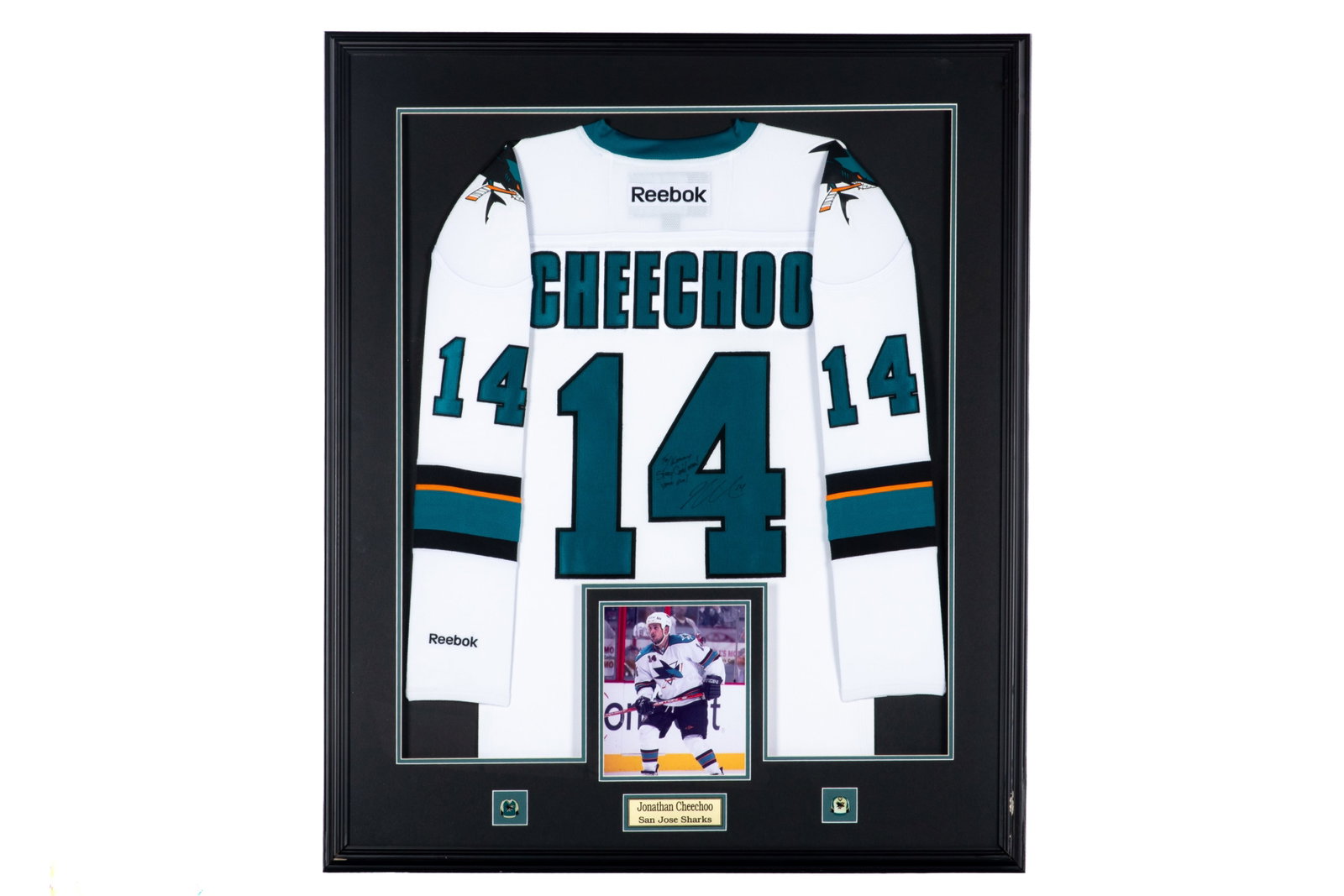 JONATHAN CHEECHOO SIGNED SAN JOSE SHARKS JERSEY (1 of 2)