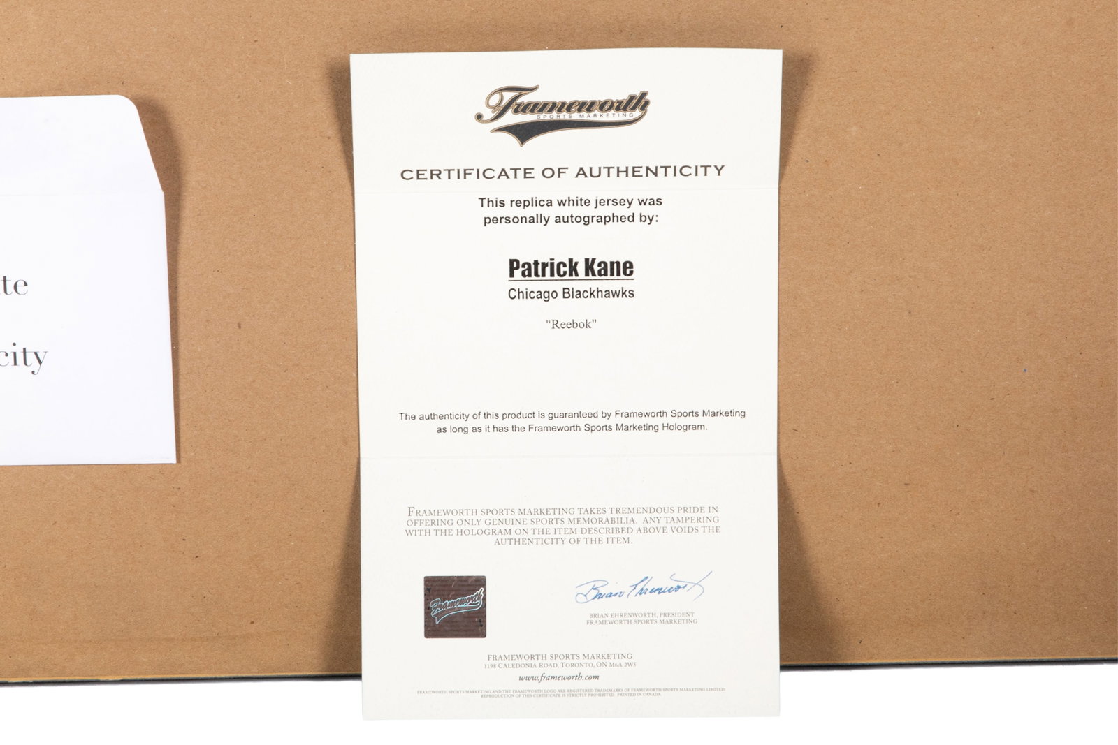 PATRICK KANE FRAMED SIGNED JERSEY - 2