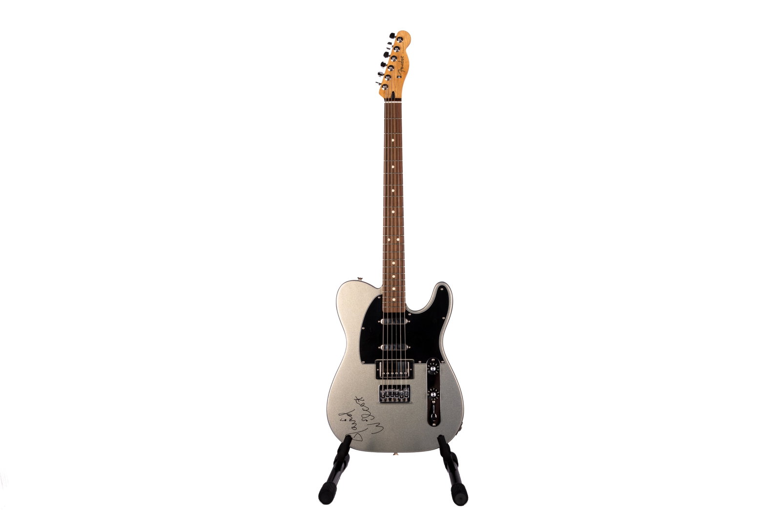 FENDER TELECASTER SIGNED BY DAVID WILCOX: Serial # MX13332532 L. 40" This lot does not come with a Letter or Certificate of Authenticity.