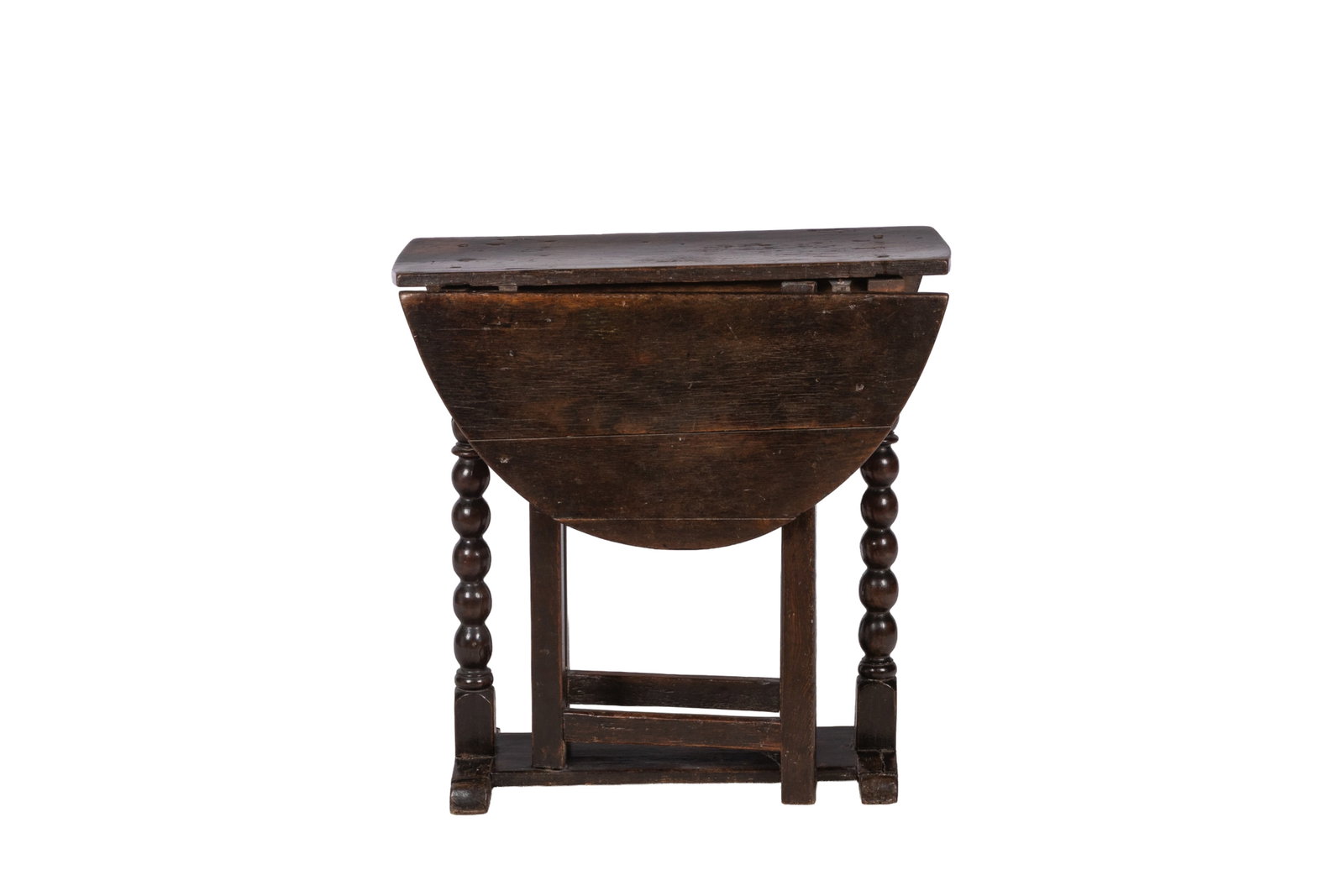 17th C. SMALL ENGLISH DROP LEAF TABLE - 2