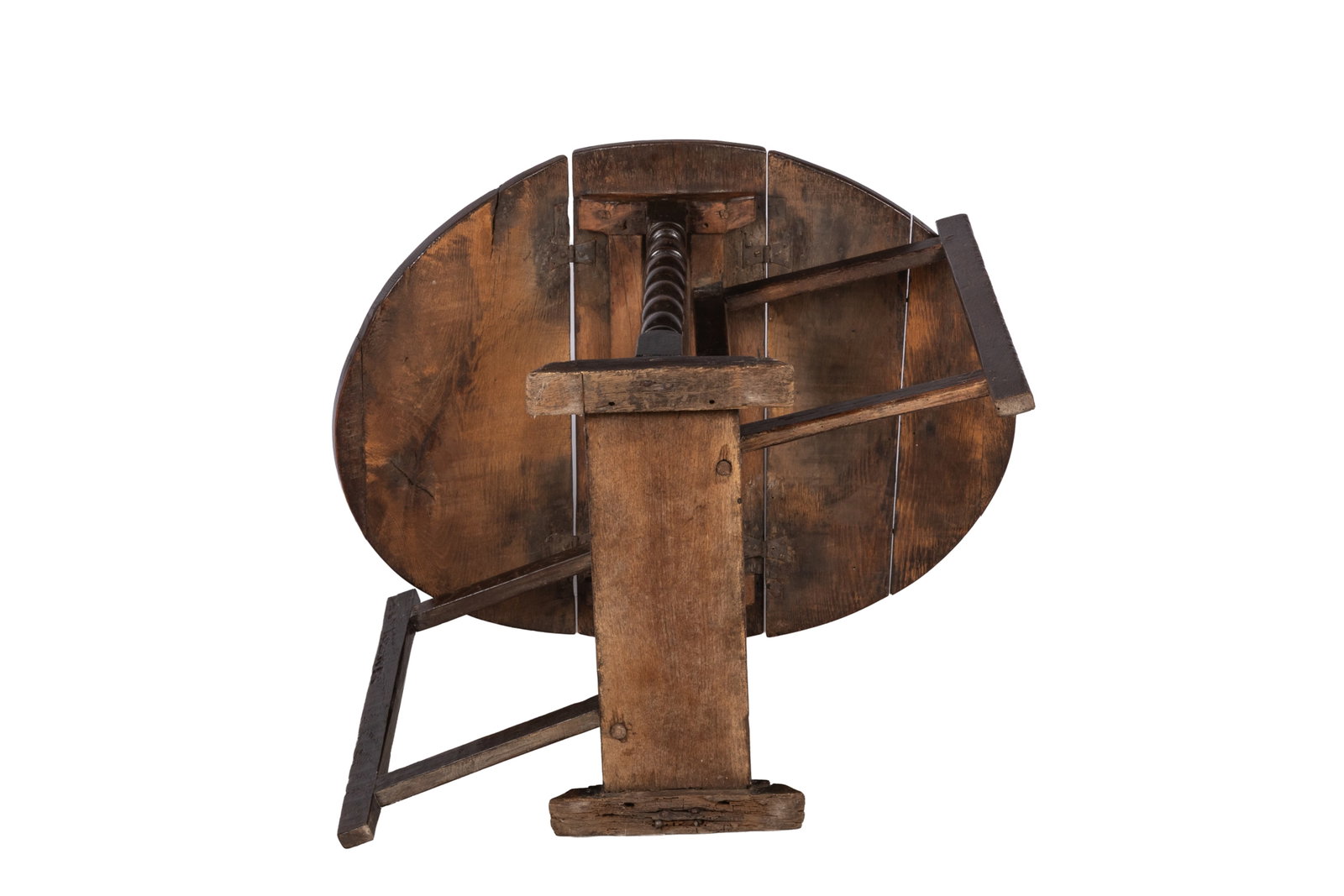 17th C. SMALL ENGLISH DROP LEAF TABLE - 5