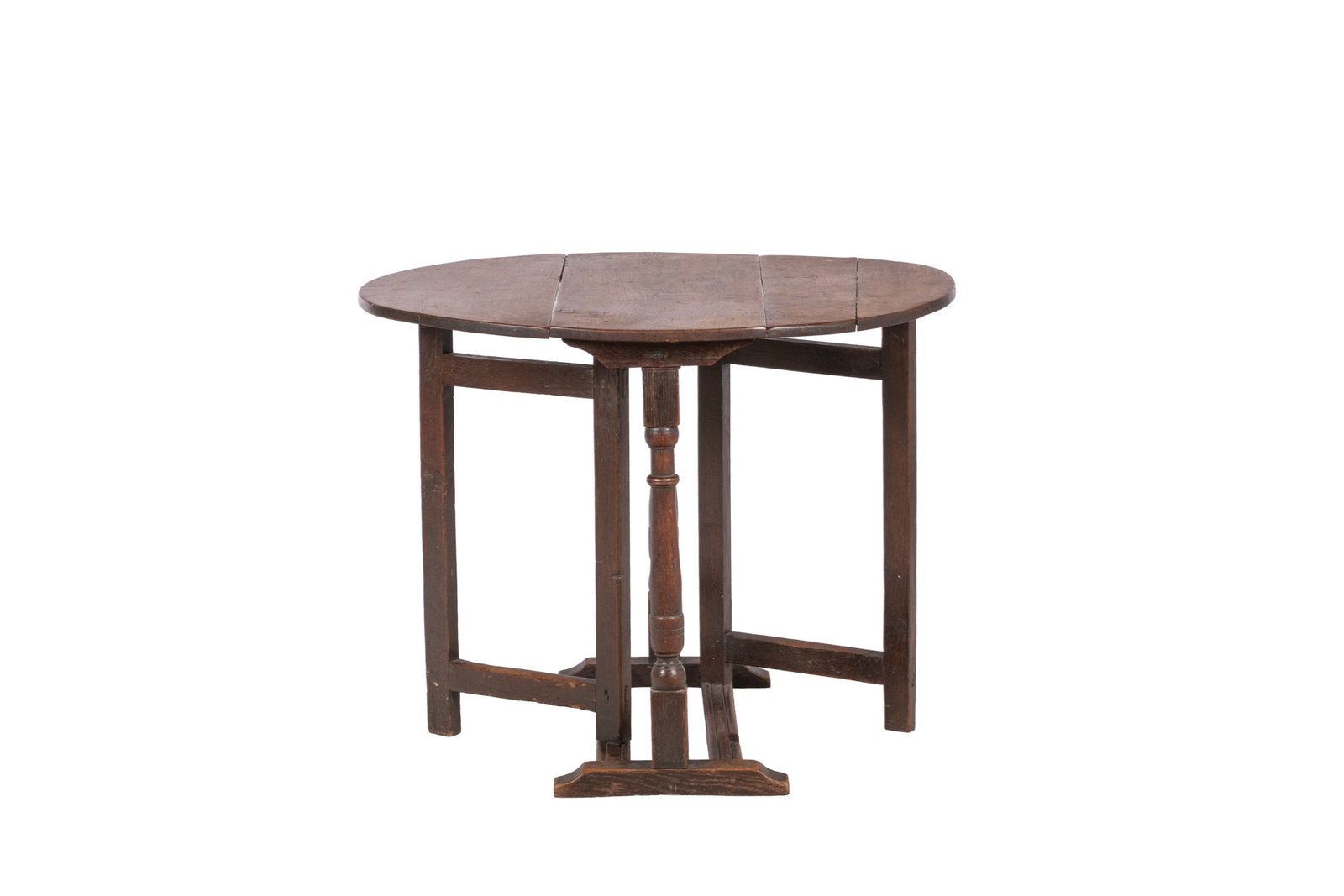ENGLISH 'TUCKAWAY' GATELEG DROPLEAF TABLE ca. 1700 (1 of 6)