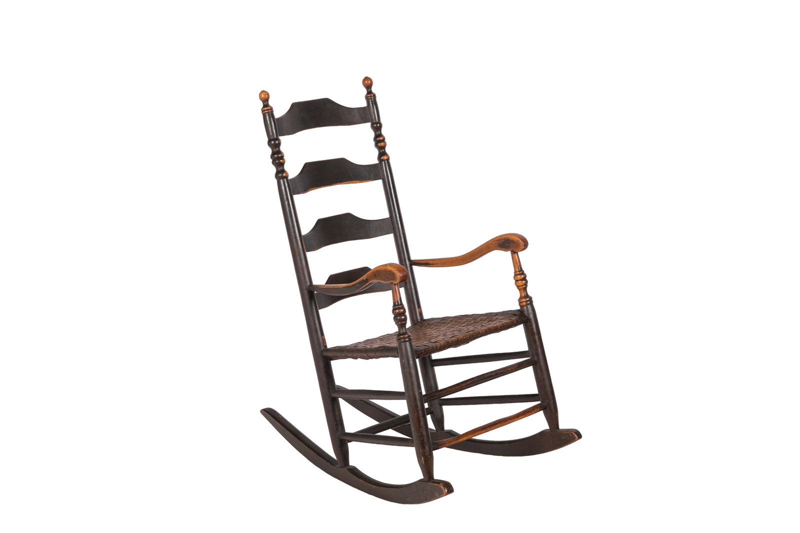 AMERICAN LATE 18th C. ROCKING ARMCHAIR (1 of 6)