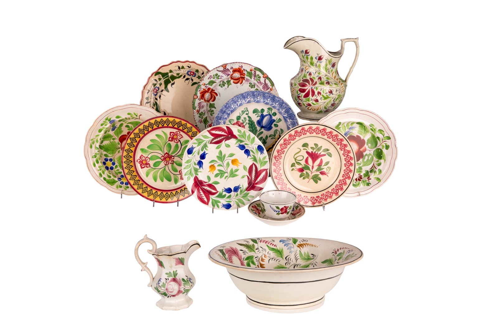 GROUP OF STICK DECORATED AND HAND PAINTED CHINA (1 of 1)