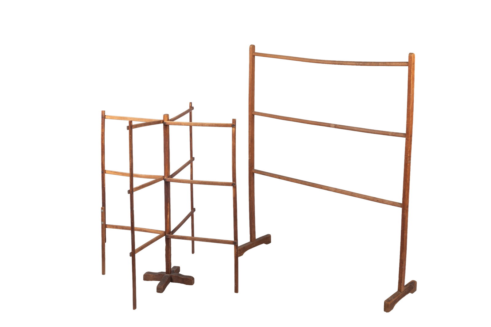 TWO WOODEN DRYING RACKS (1 of 1)