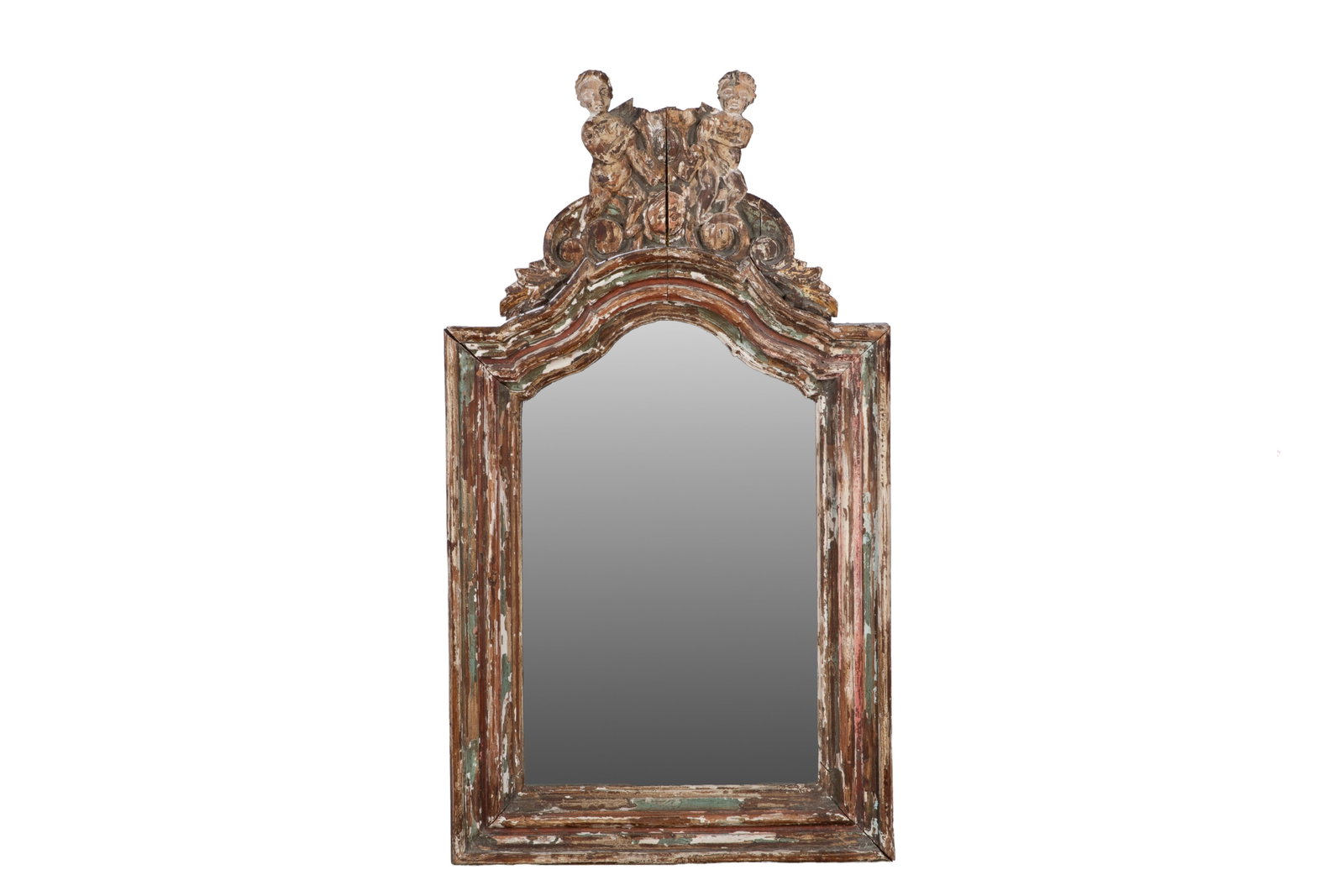 DECORATIVE PAINTED FRAMED MIRROR (1 of 2)