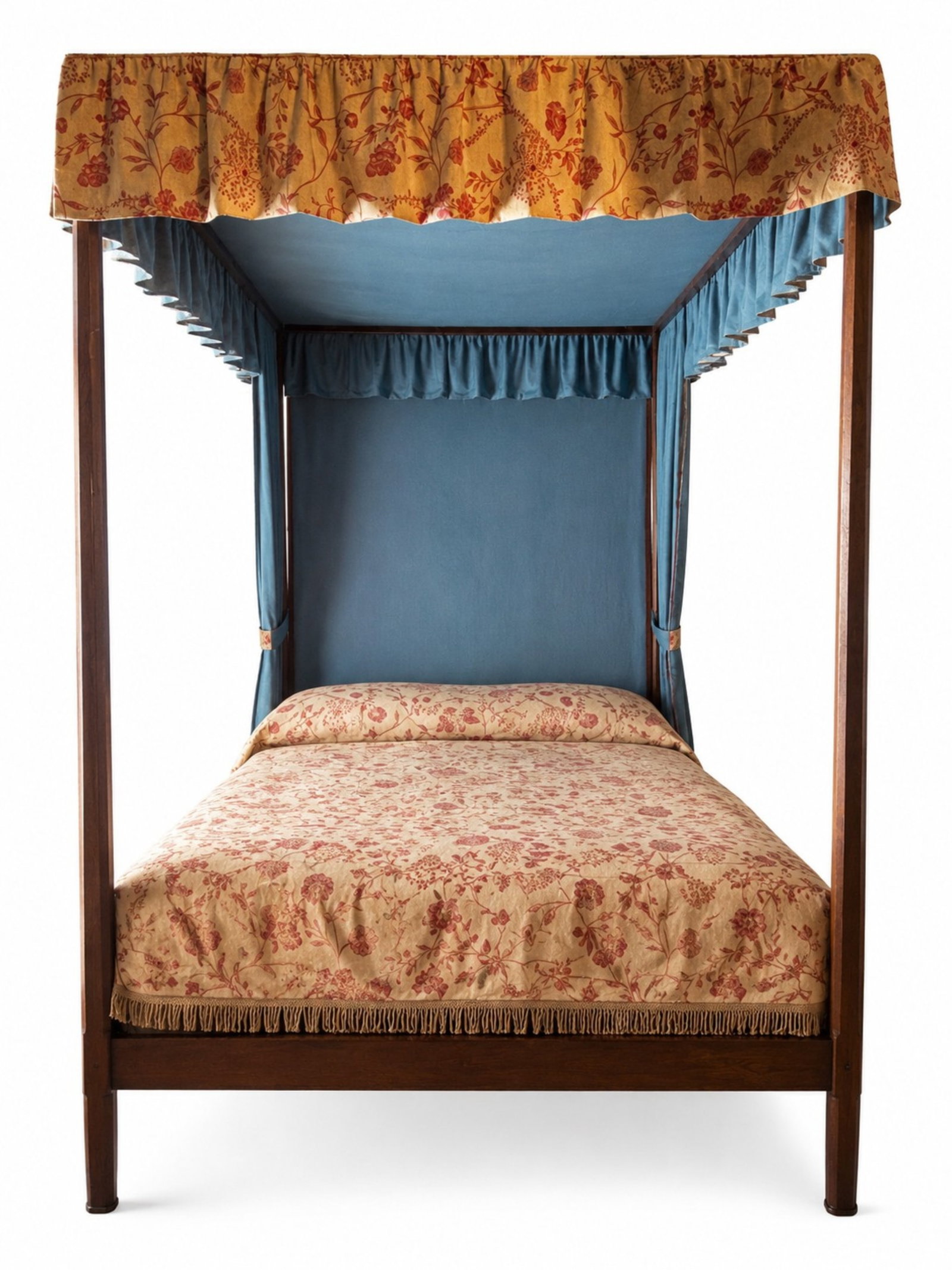 AMERICAN 18th C. PENCIL POST ROPE BED (1 of 2)