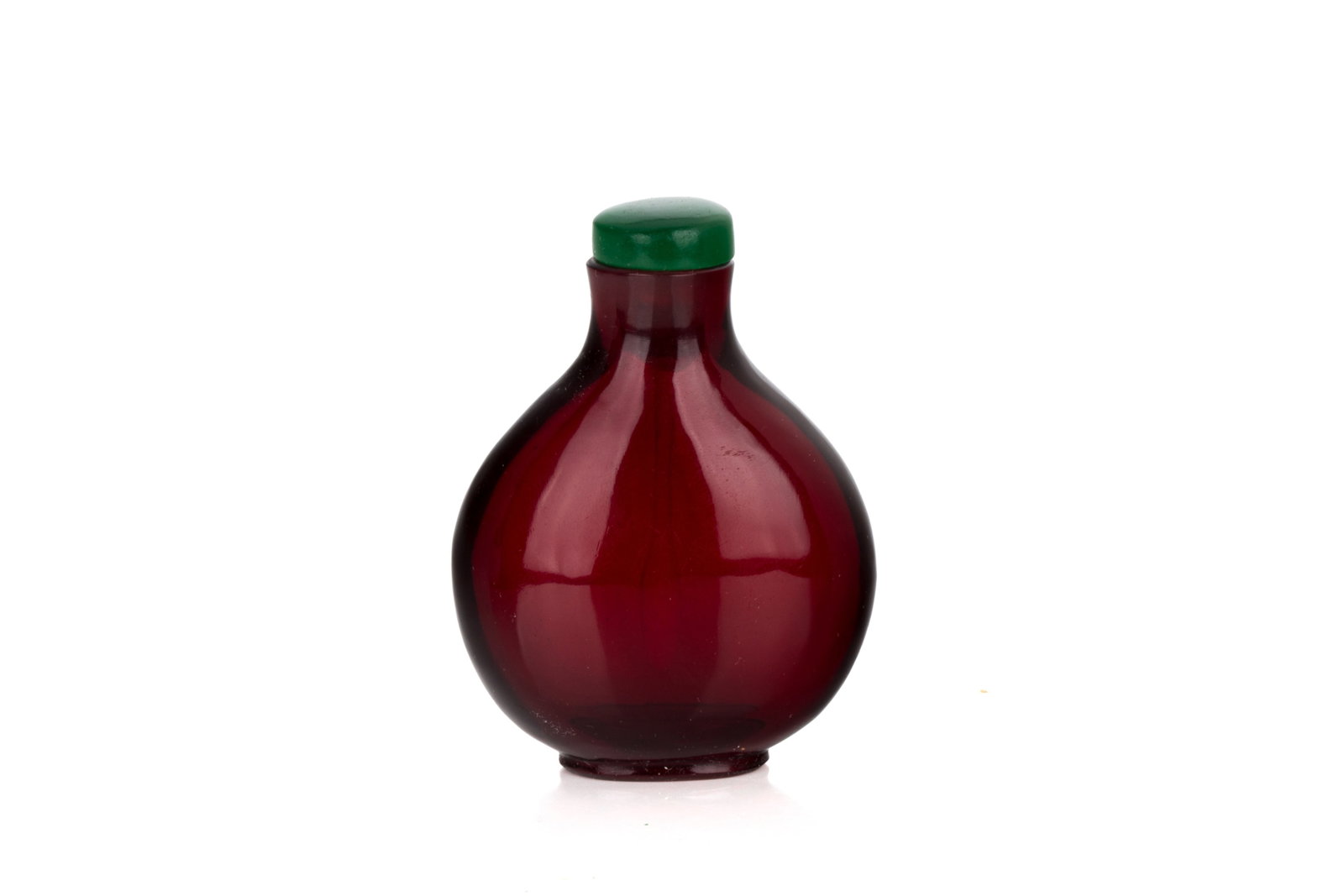 RUBY GLASS SNUFF BOTTLE - 3
