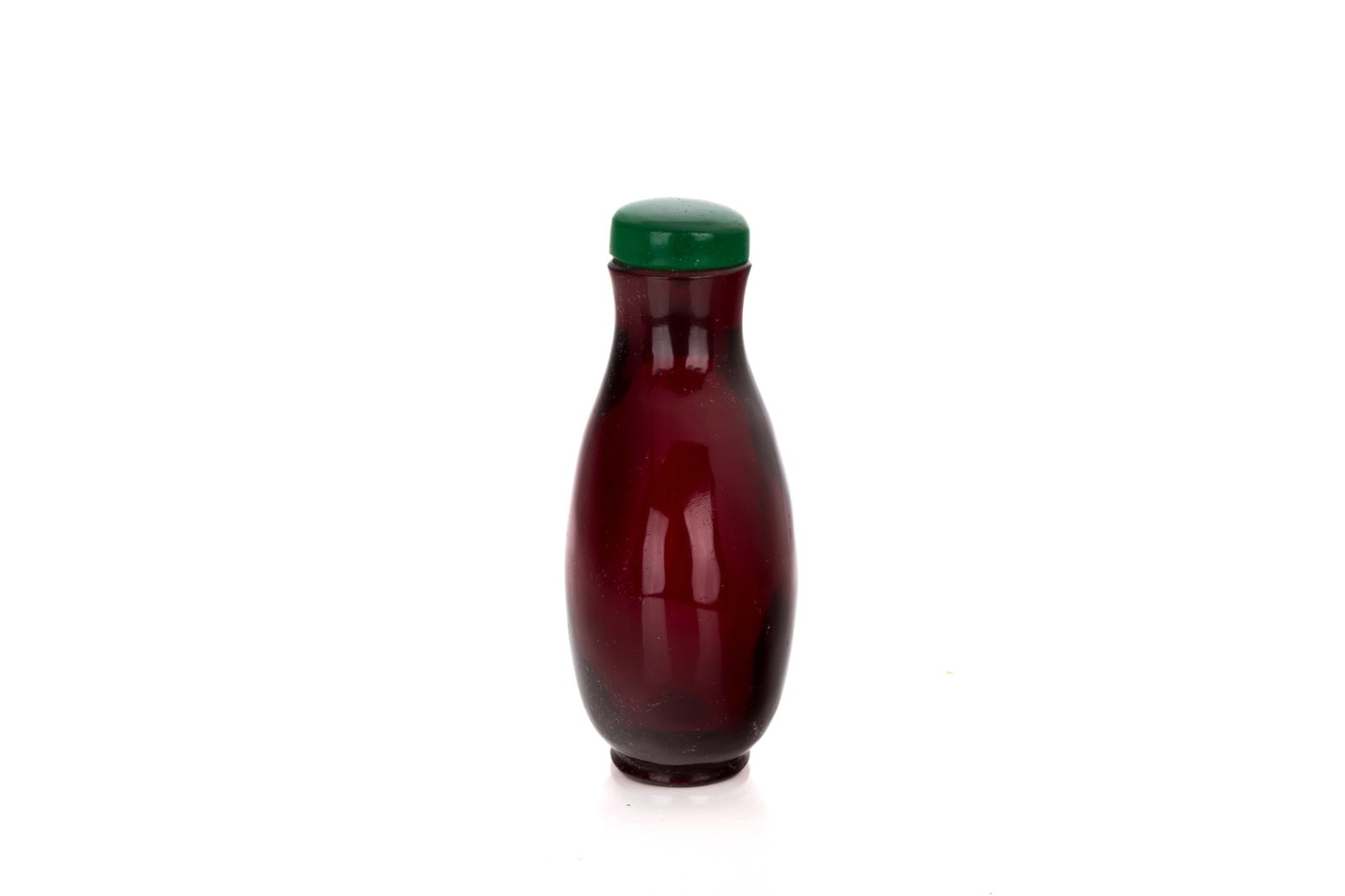 RUBY GLASS SNUFF BOTTLE - 4