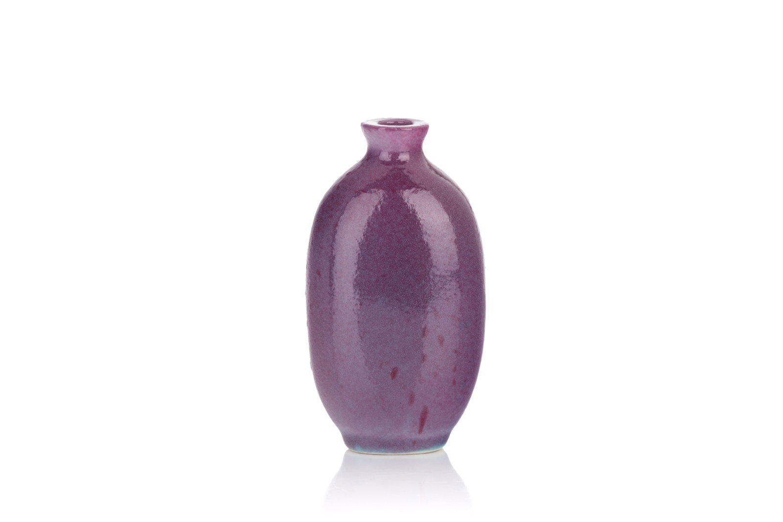 PURPLE FLAMBE GLAZED SNUFF BOTTLE (1 of 3)