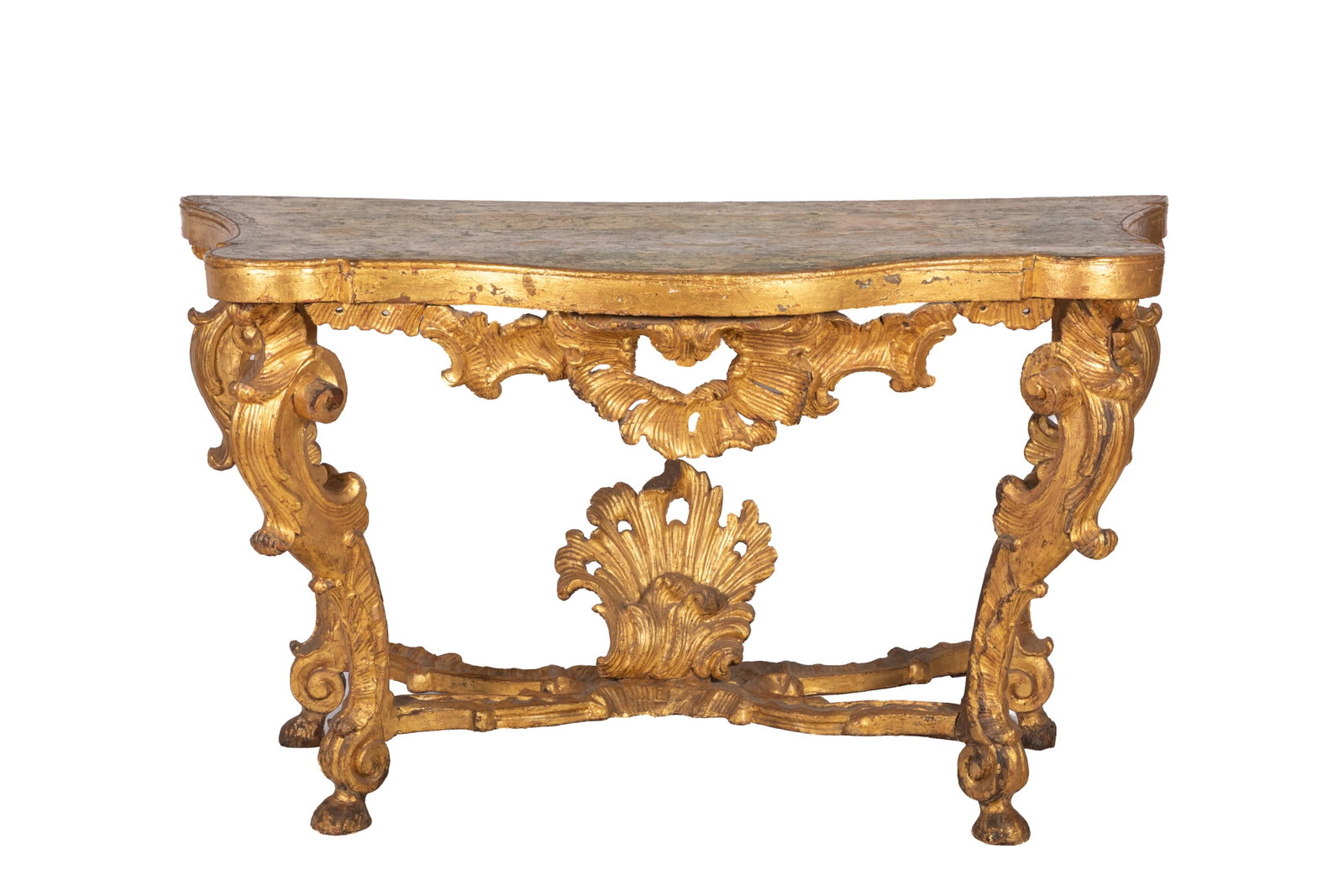 18TH ITALIAN GILTWOOD CONSOLE TABLE (1 of 6)