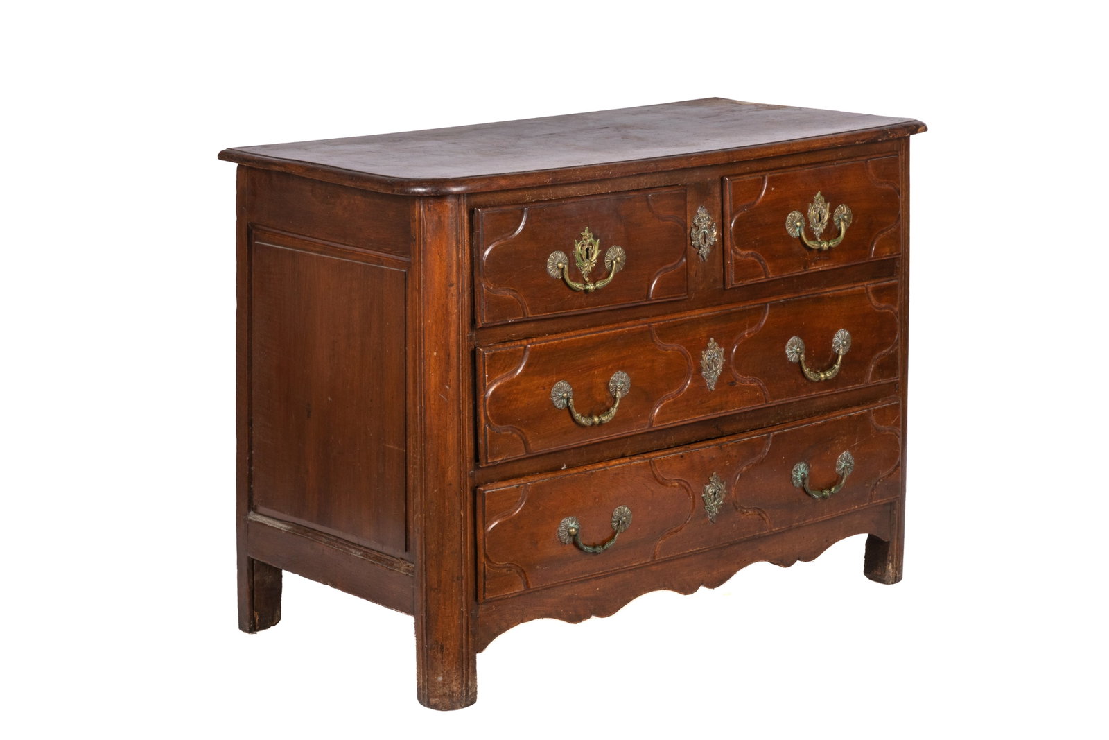 ANTIQUE FRENCH COUNTRY FOUR DRAWER COMMODE (1 of 8)
